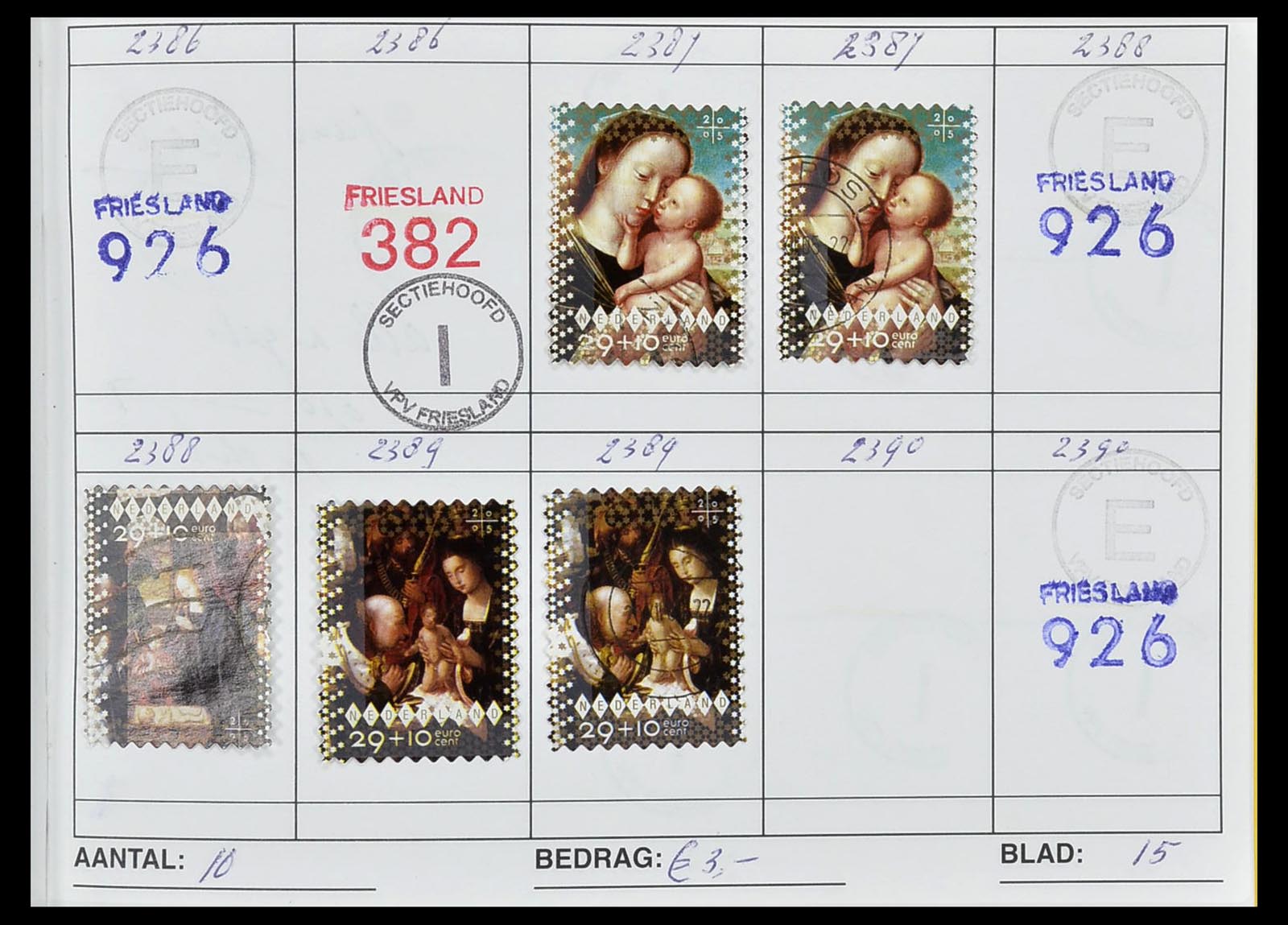 34612 0043 - Stamp Collection 34612 Wereld rondzendboekjes.