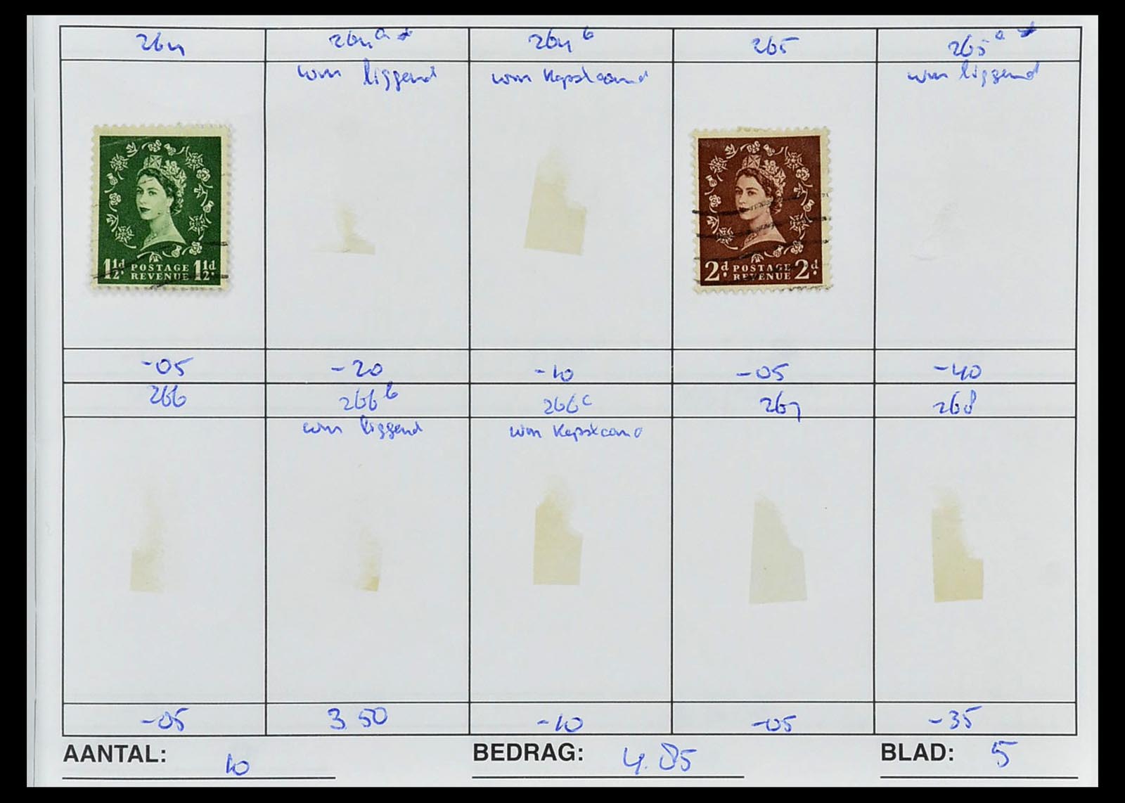 34612 0048 - Stamp Collection 34612 Wereld rondzendboekjes.