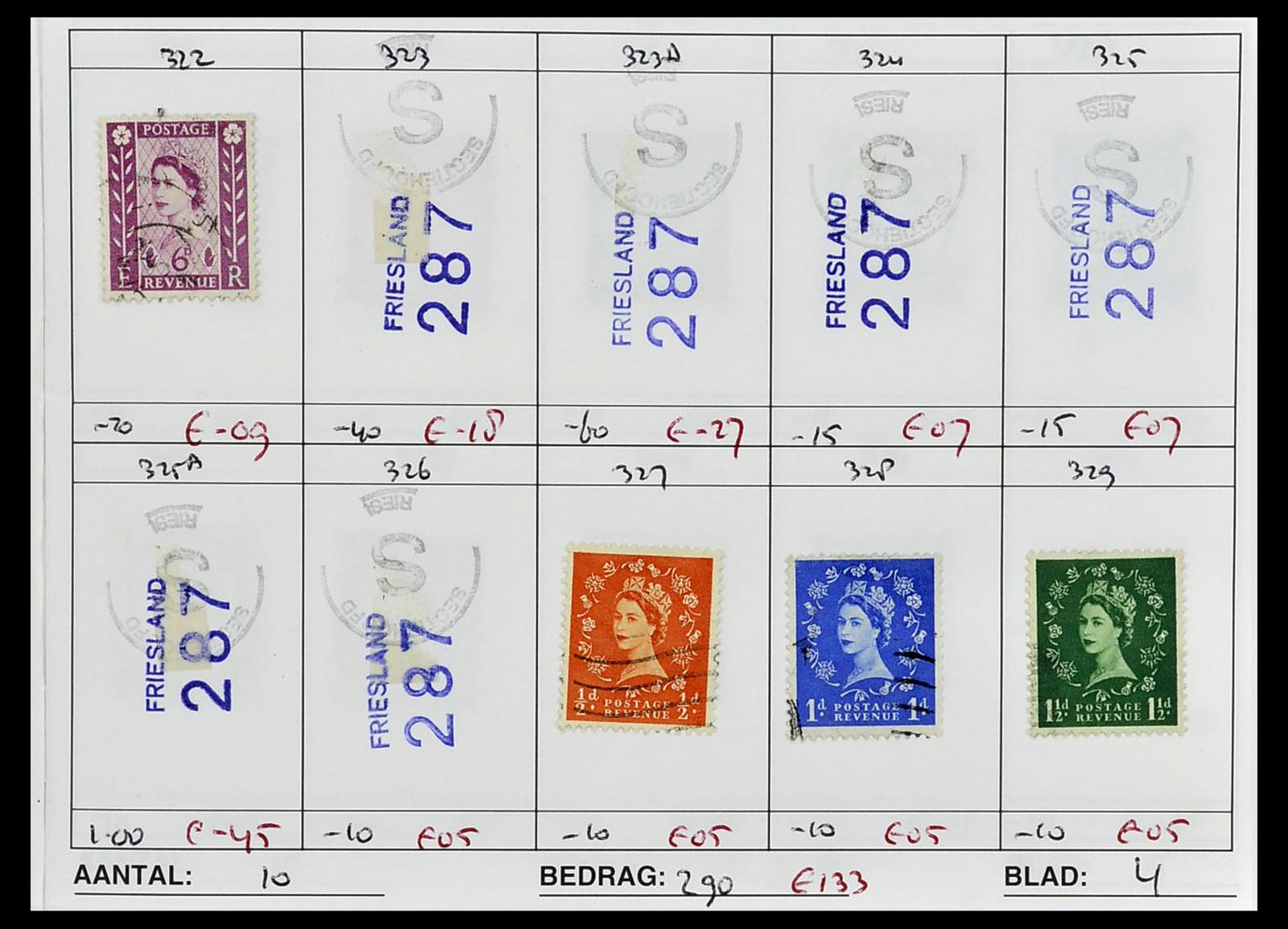 34612 0072 - Stamp Collection 34612 Wereld rondzendboekjes.