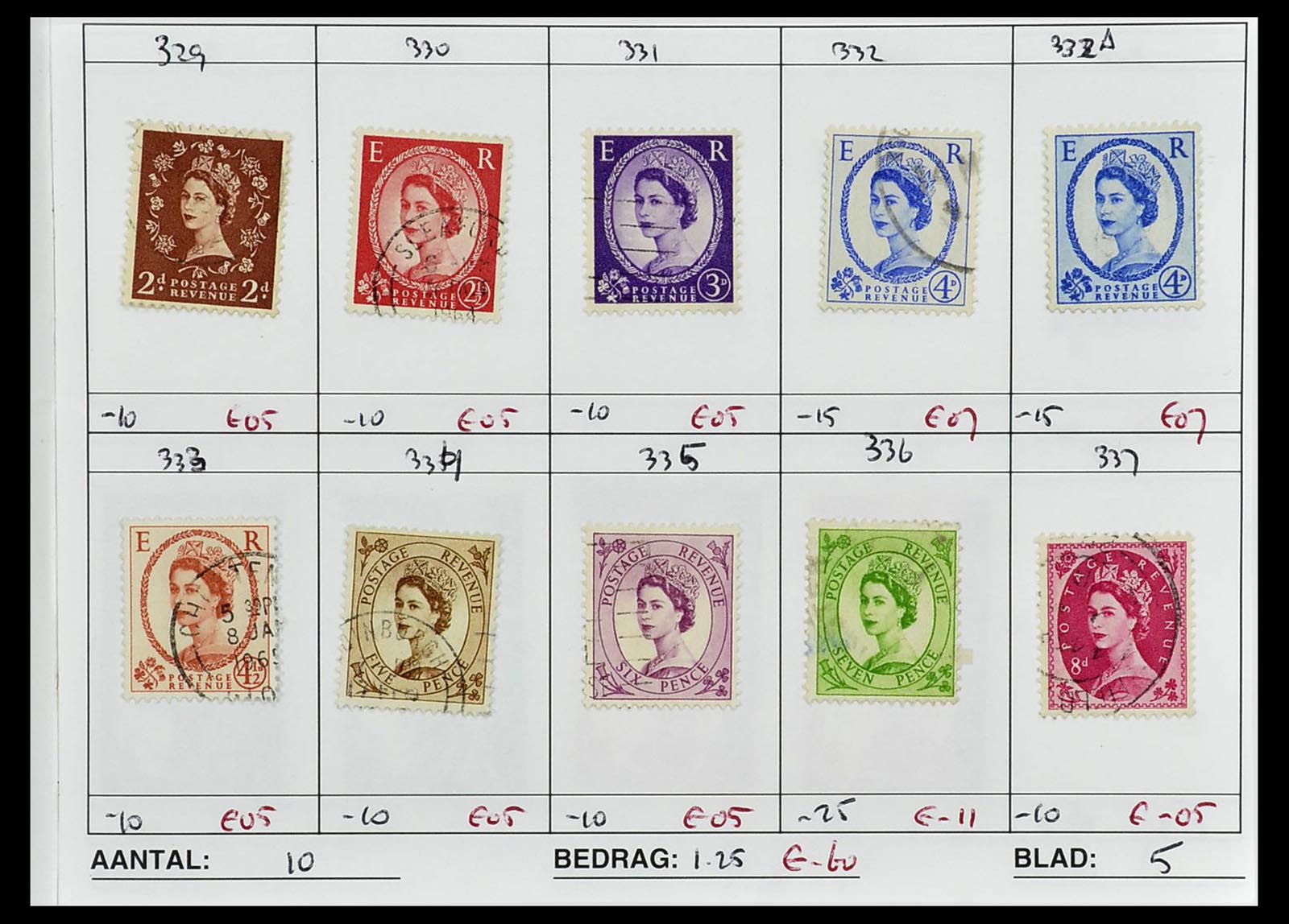 34612 0073 - Stamp Collection 34612 Wereld rondzendboekjes.