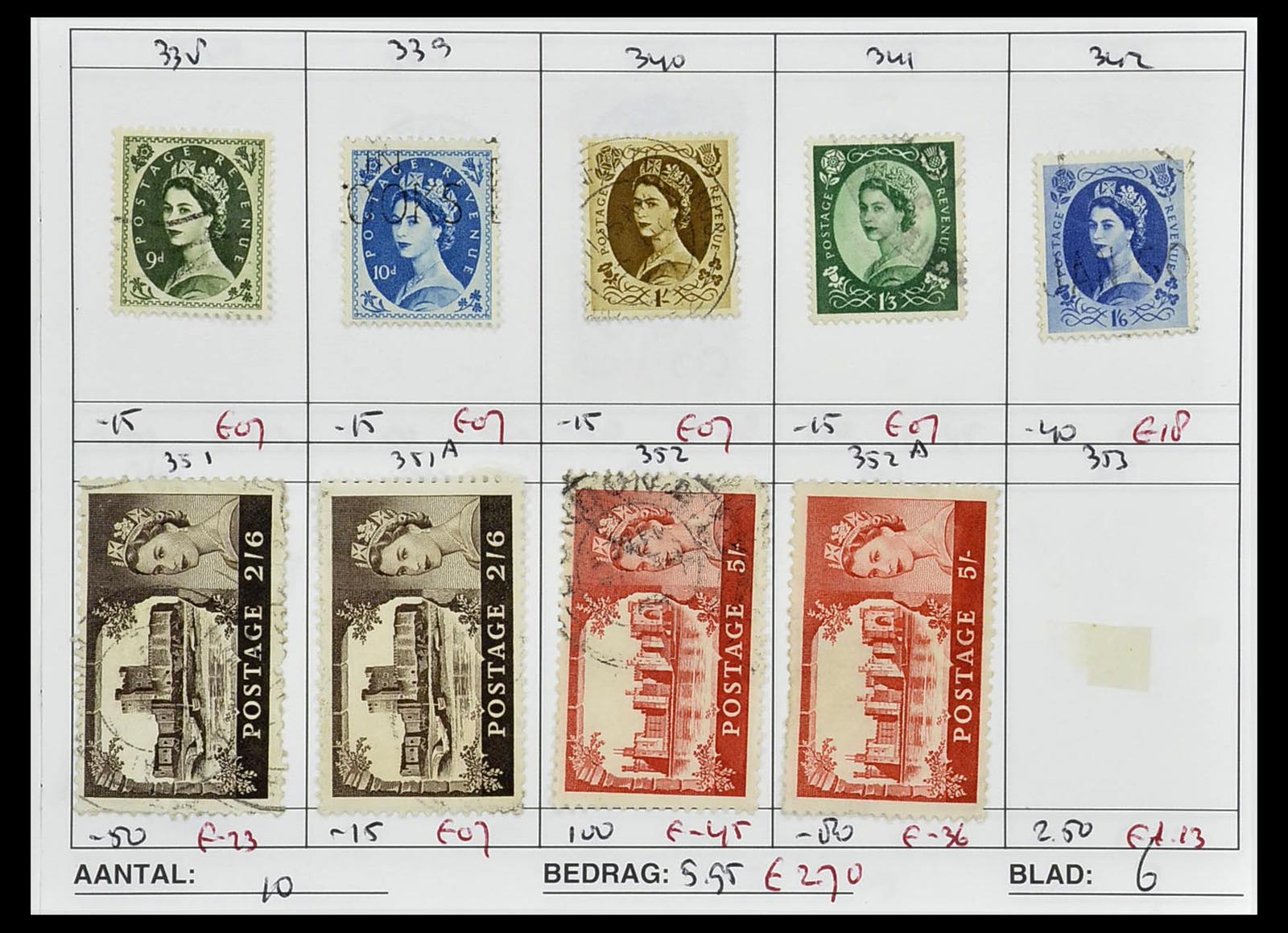 34612 0074 - Stamp Collection 34612 Wereld rondzendboekjes.