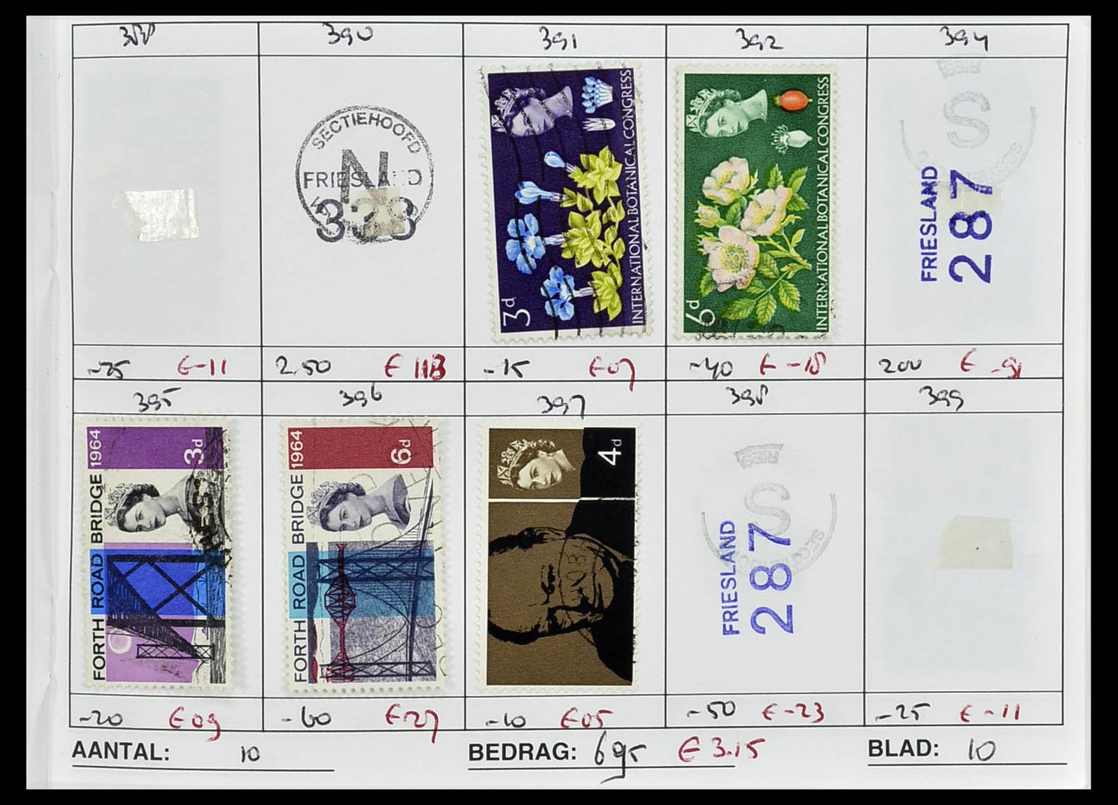 34612 0078 - Stamp Collection 34612 Wereld rondzendboekjes.