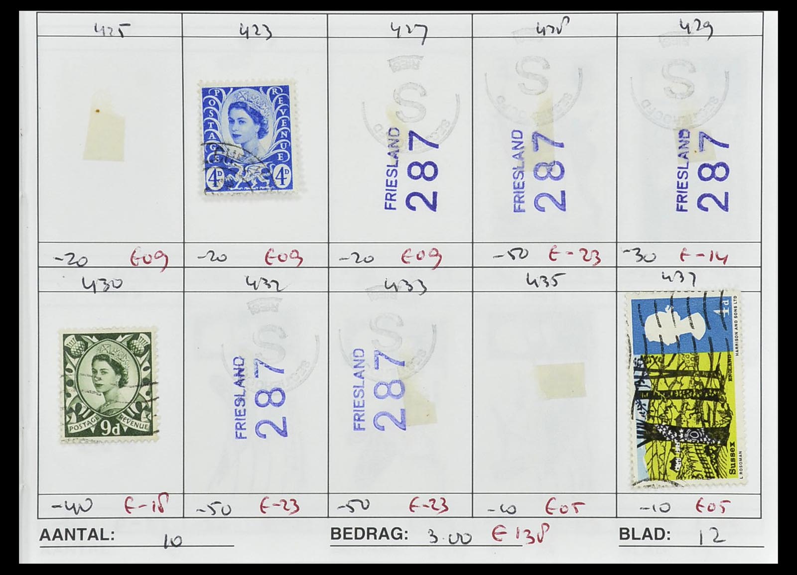 34612 0080 - Stamp Collection 34612 Wereld rondzendboekjes.