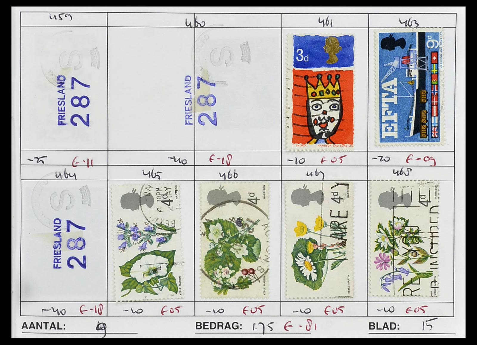 34612 0083 - Stamp Collection 34612 Wereld rondzendboekjes.
