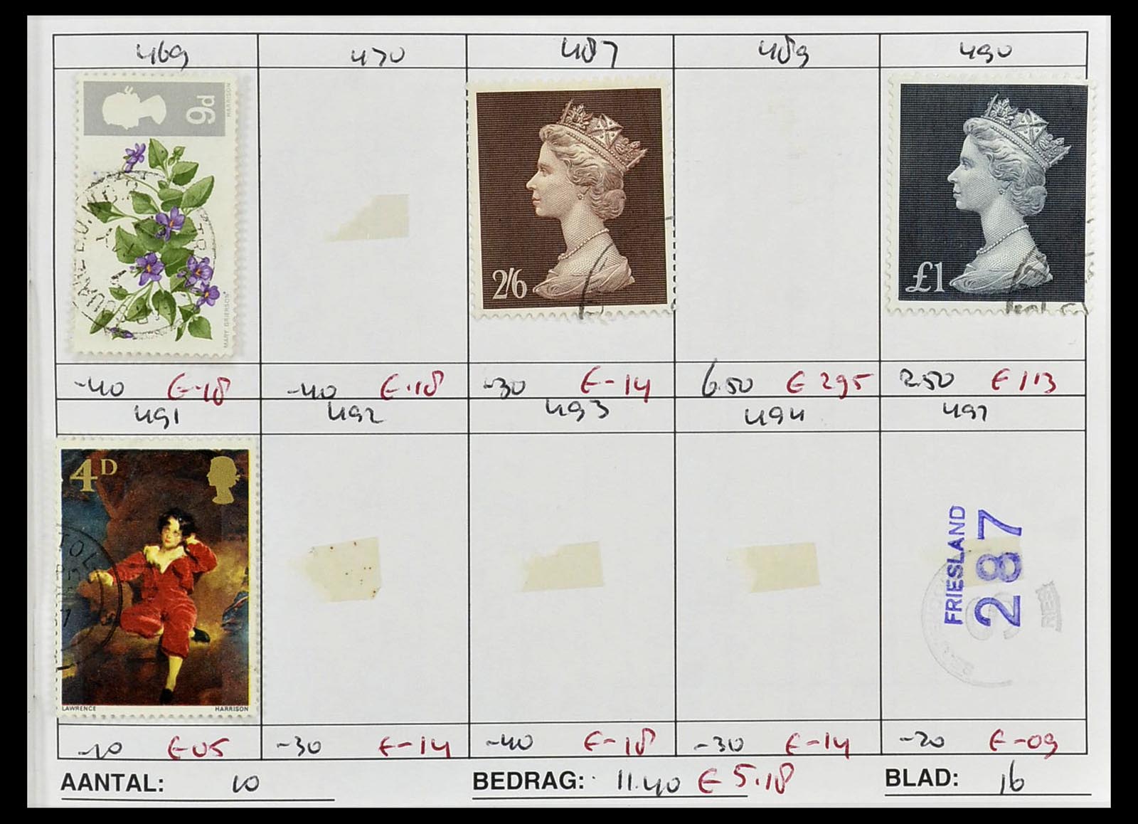 34612 0084 - Postzegelverzameling 34612 Wereld rondzendboekjes.