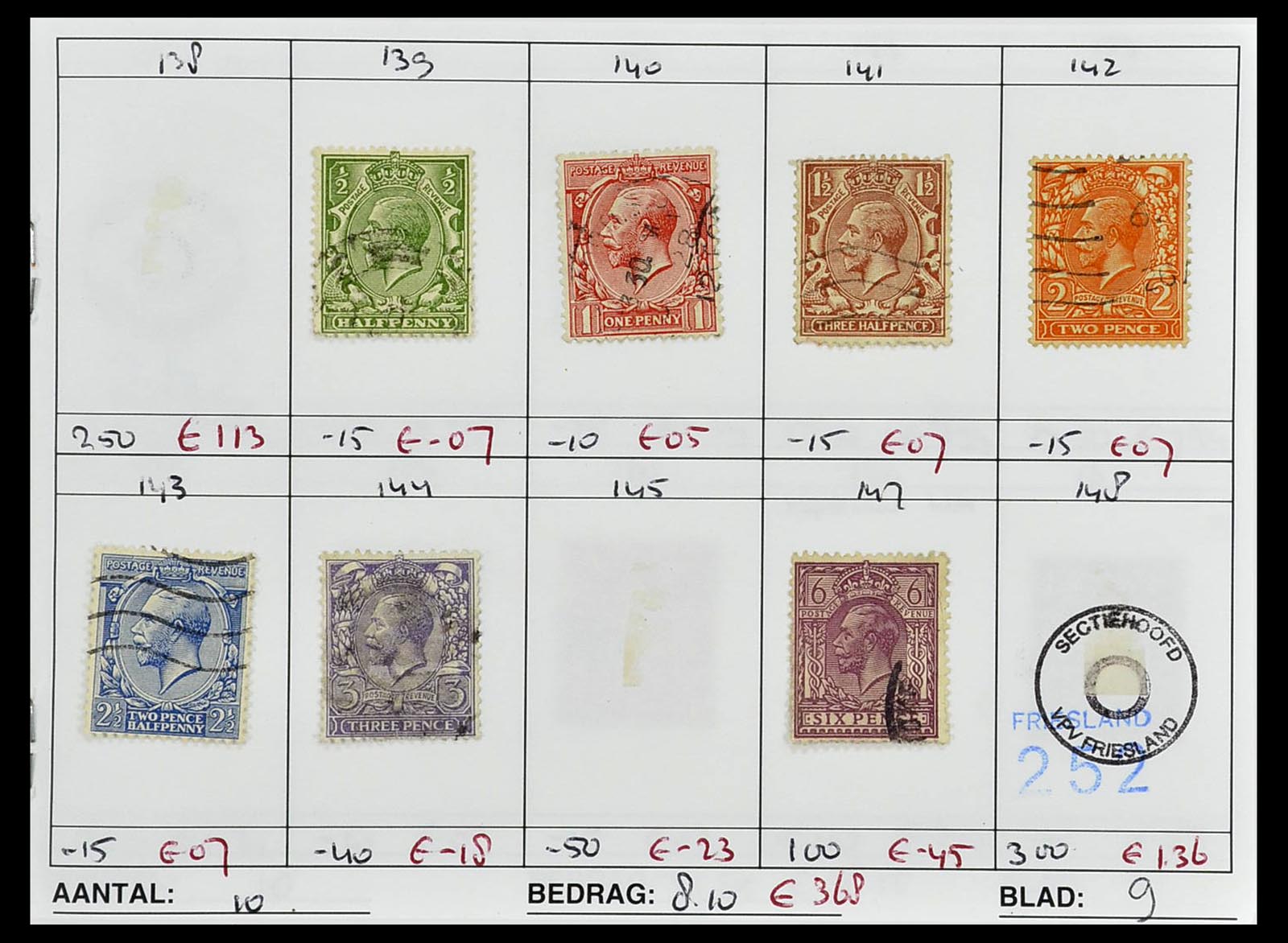 34612 0086 - Stamp Collection 34612 Wereld rondzendboekjes.