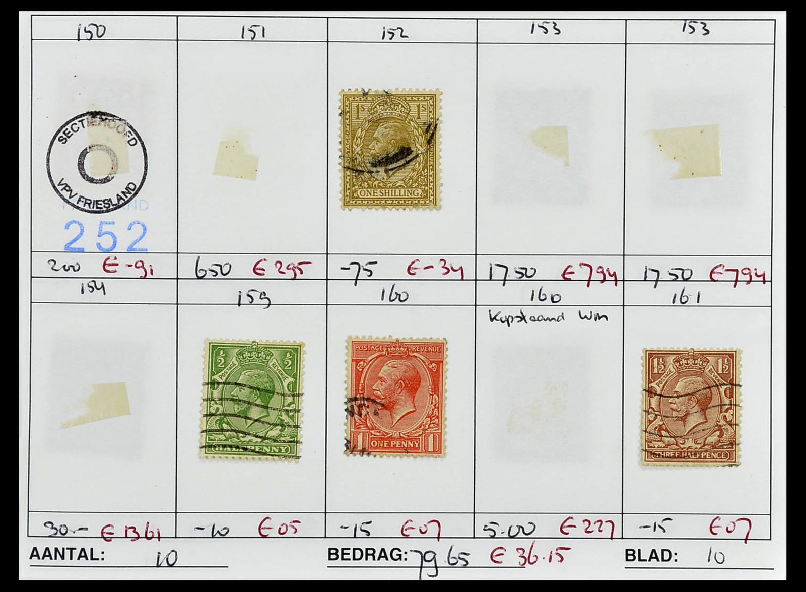 34612 0087 - Stamp Collection 34612 Wereld rondzendboekjes.