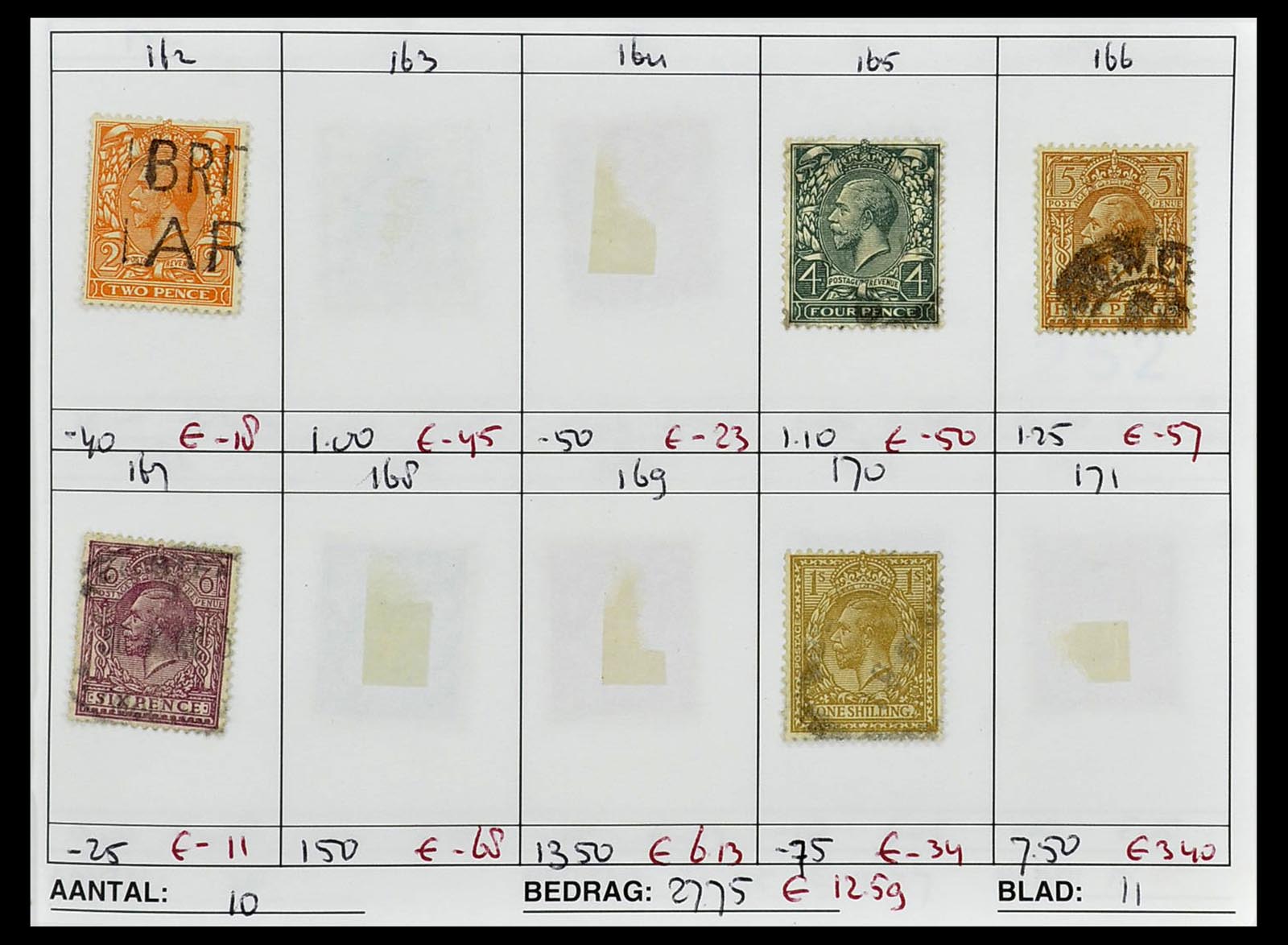 34612 0088 - Stamp Collection 34612 Wereld rondzendboekjes.
