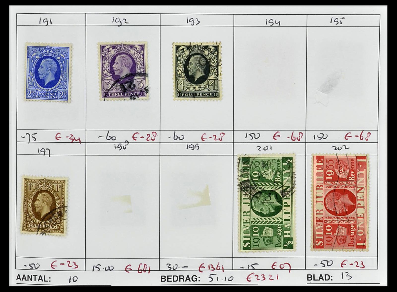 34612 0090 - Stamp Collection 34612 Wereld rondzendboekjes.