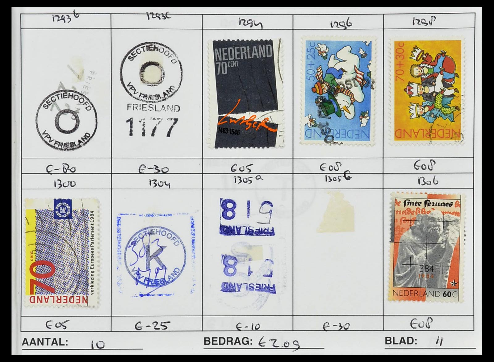 34612 0980 - Postzegelverzameling 34612 Wereld rondzendboekjes.