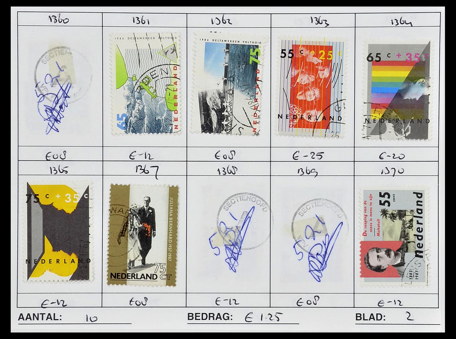 34612 0985 - Postzegelverzameling 34612 Wereld rondzendboekjes.