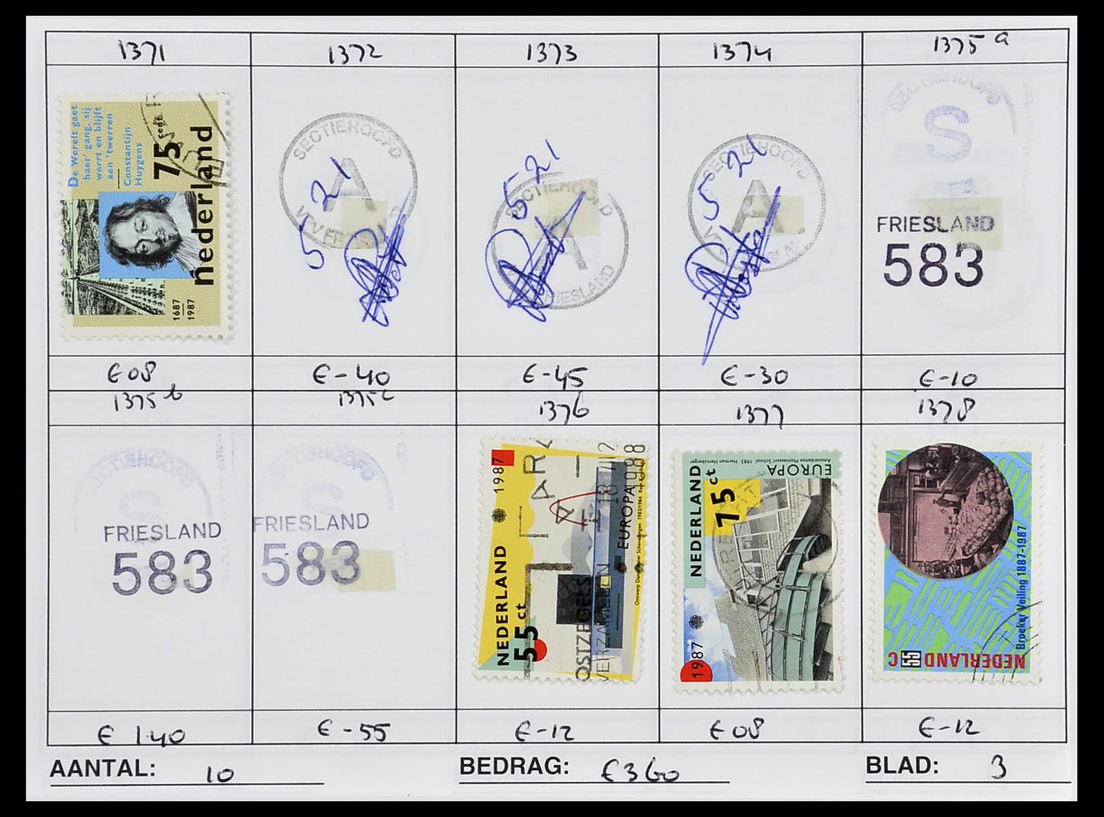 34612 0986 - Stamp Collection 34612 Wereld rondzendboekjes.