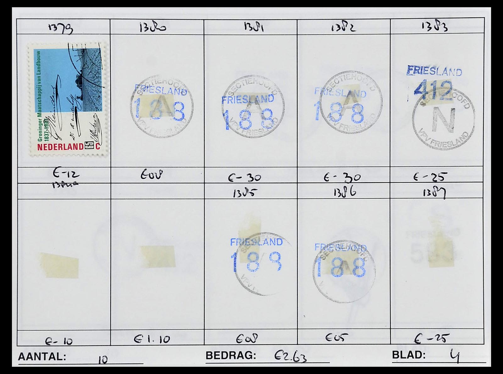 34612 0987 - Stamp Collection 34612 Wereld rondzendboekjes.