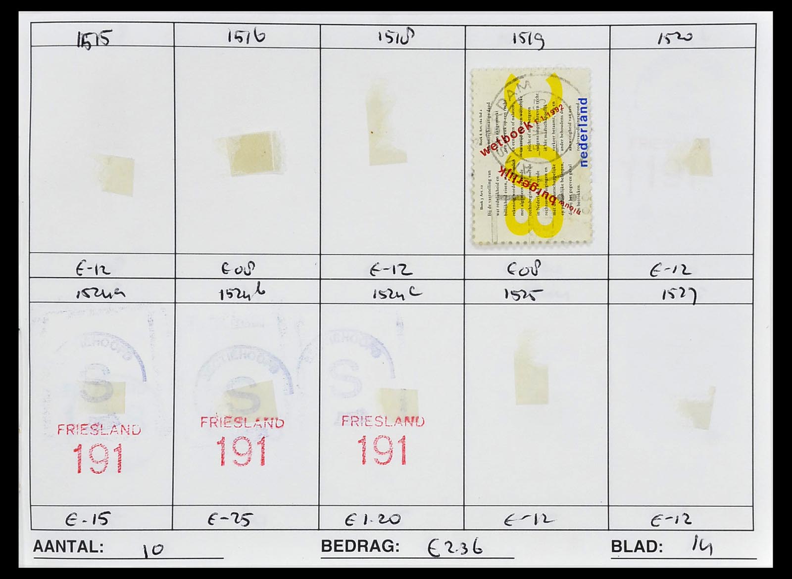 34612 0988 - Stamp Collection 34612 Wereld rondzendboekjes.