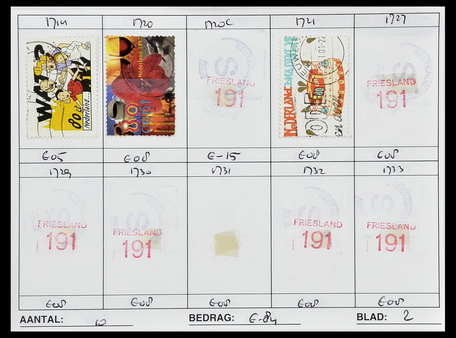 34612 0990 - Stamp Collection 34612 Wereld rondzendboekjes.