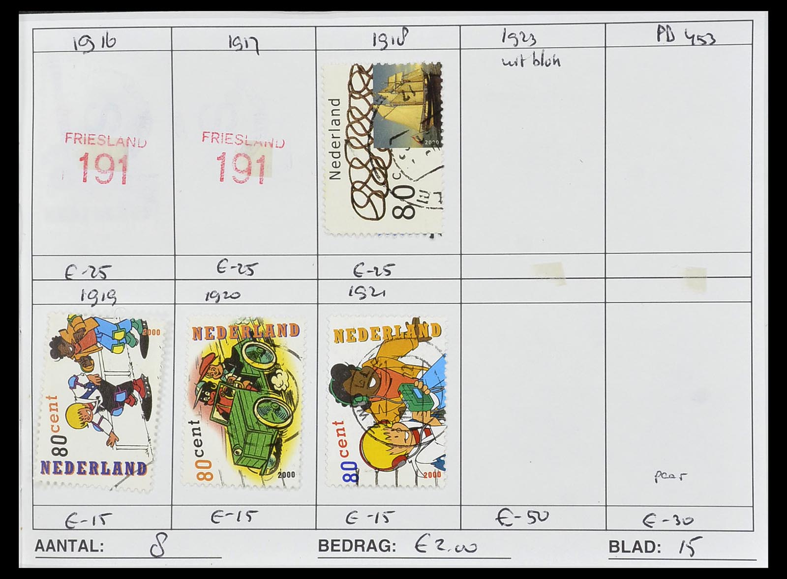 34612 0998 - Stamp Collection 34612 Wereld rondzendboekjes.