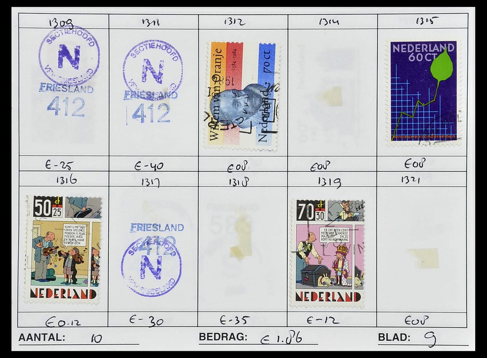 34612 1000 - Stamp Collection 34612 Wereld rondzendboekjes.