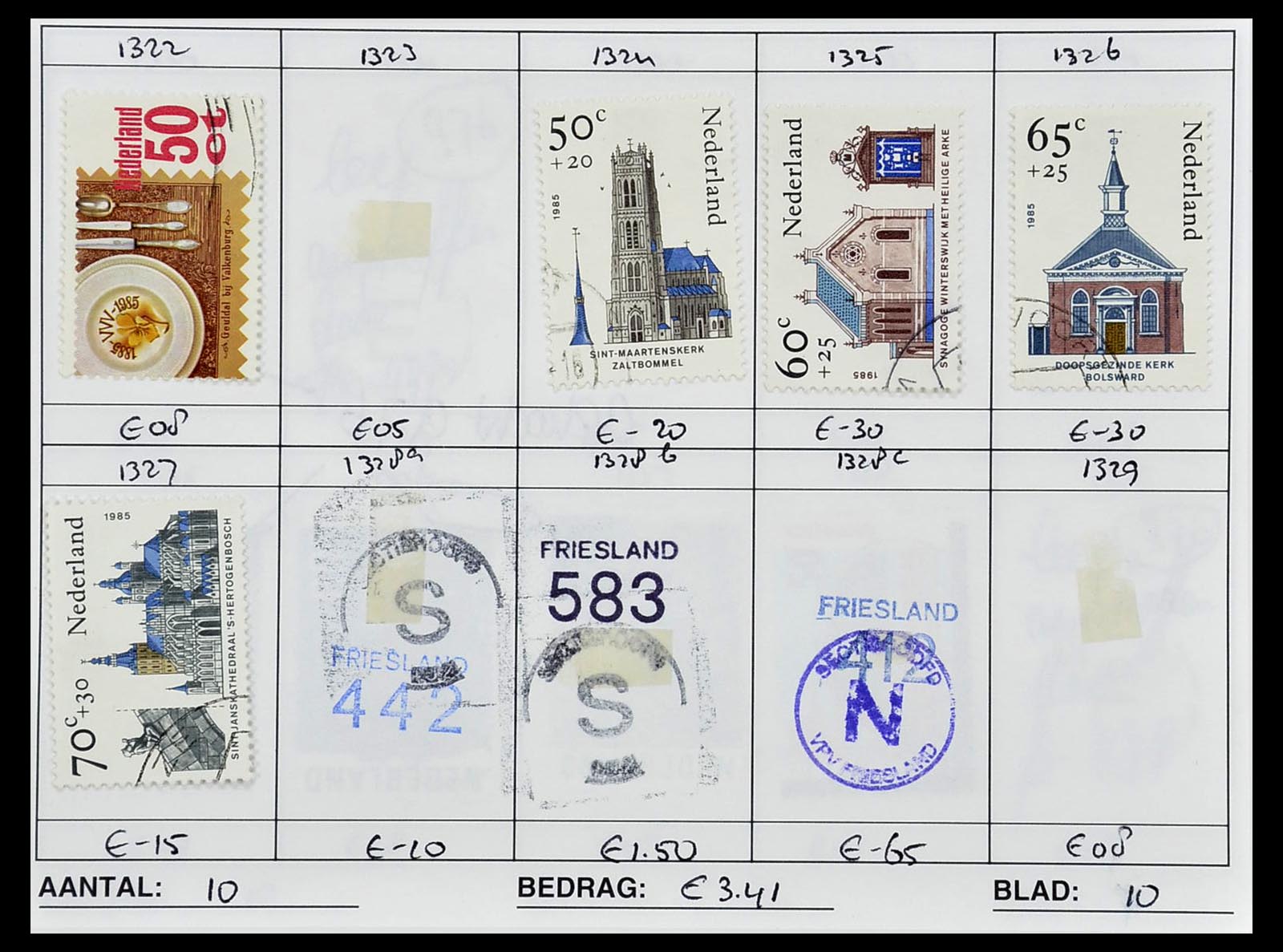 34612 1001 - Stamp Collection 34612 Wereld rondzendboekjes.