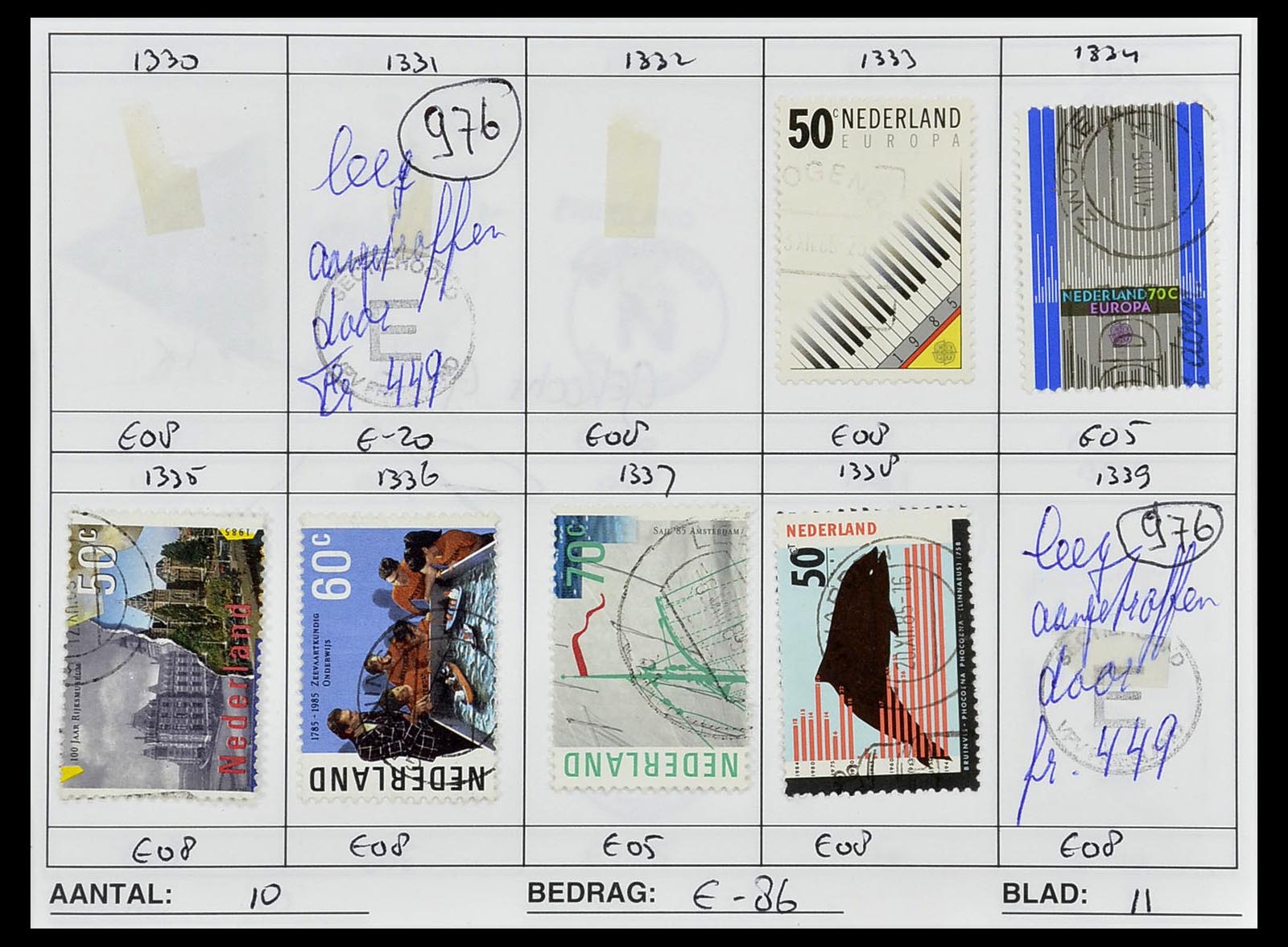 34612 1002 - Stamp Collection 34612 Wereld rondzendboekjes.