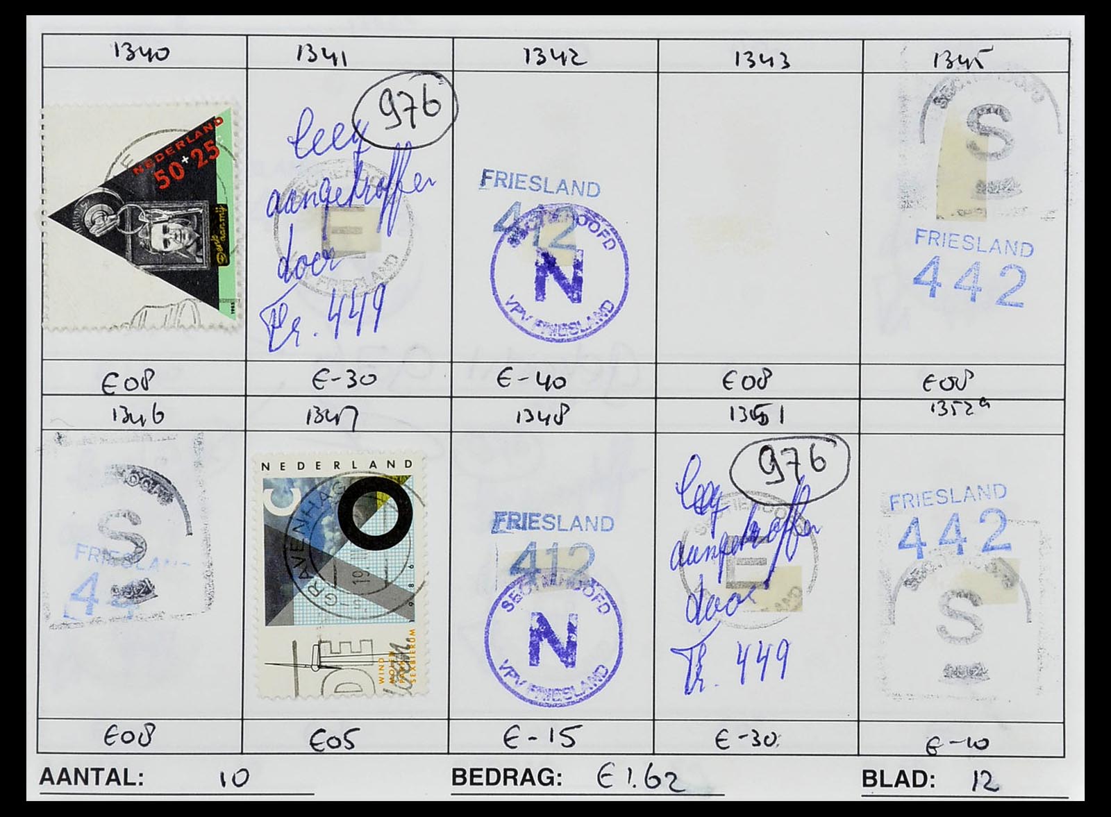 34612 1003 - Stamp Collection 34612 Wereld rondzendboekjes.