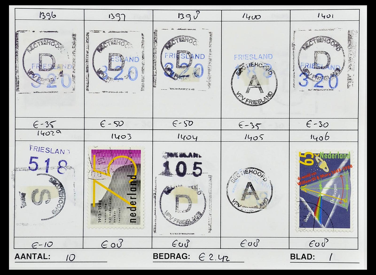 34612 1005 - Stamp Collection 34612 Wereld rondzendboekjes.