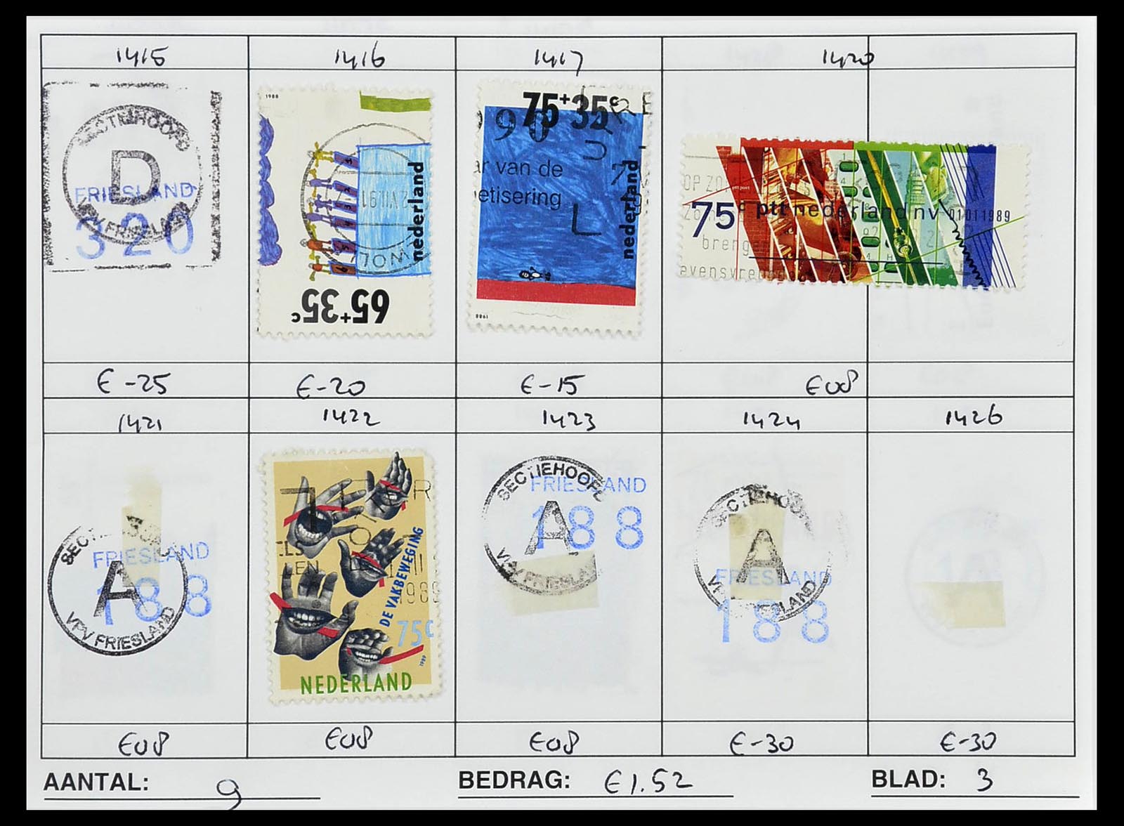 34612 1007 - Postzegelverzameling 34612 Wereld rondzendboekjes.