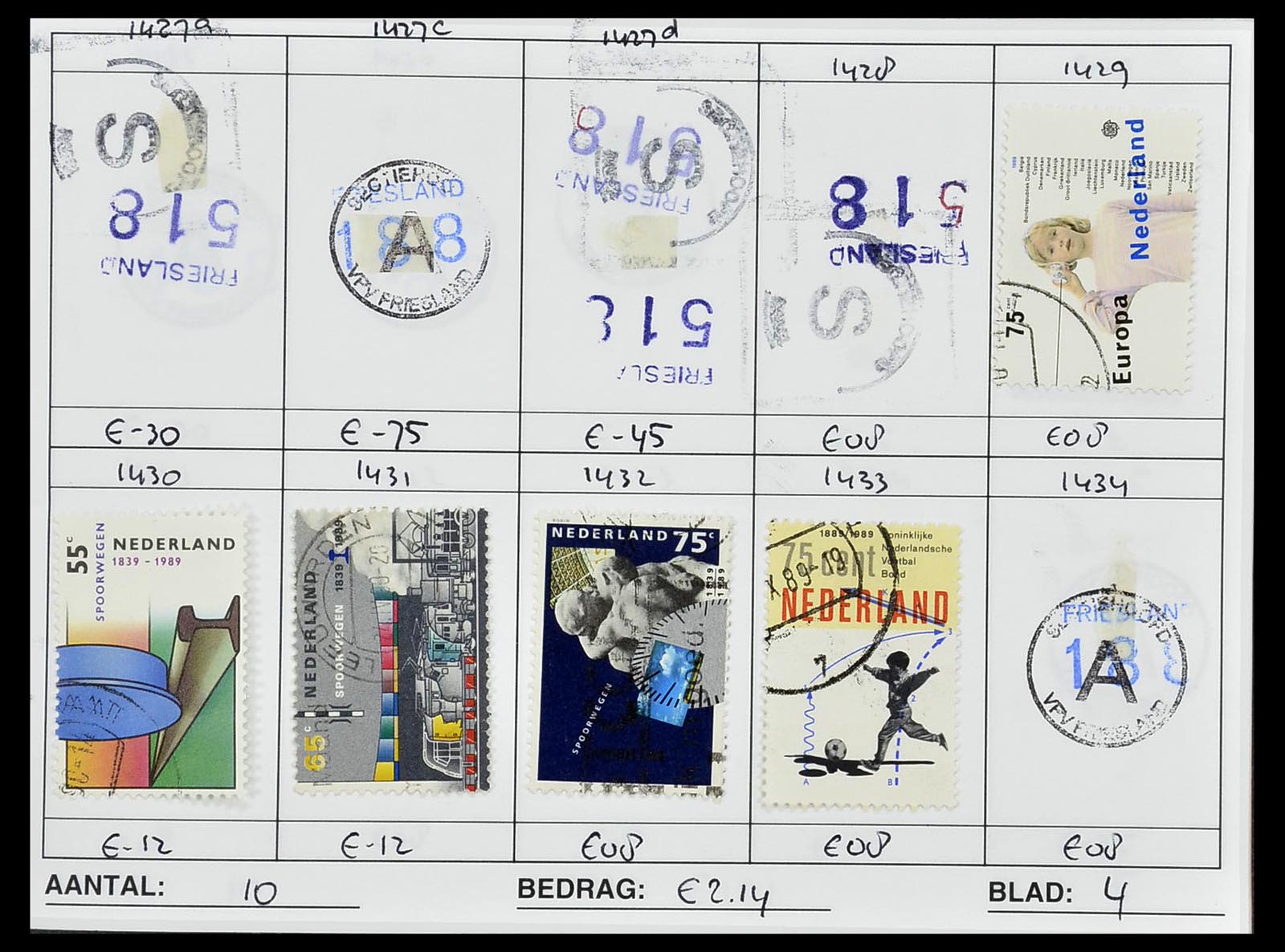 34612 1008 - Stamp Collection 34612 Wereld rondzendboekjes.