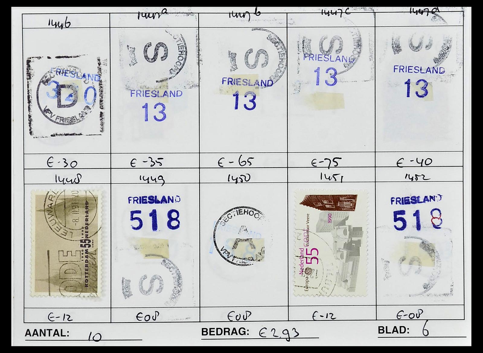 34612 1010 - Stamp Collection 34612 Wereld rondzendboekjes.