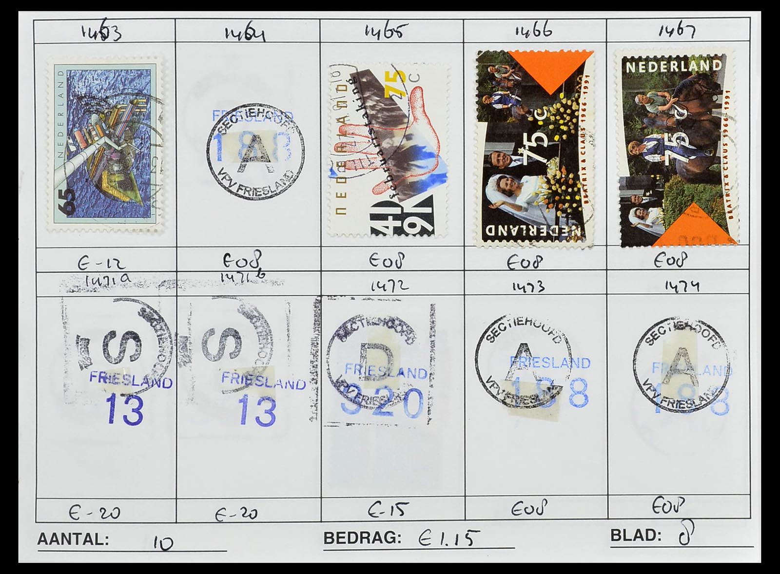 34612 1012 - Stamp Collection 34612 Wereld rondzendboekjes.
