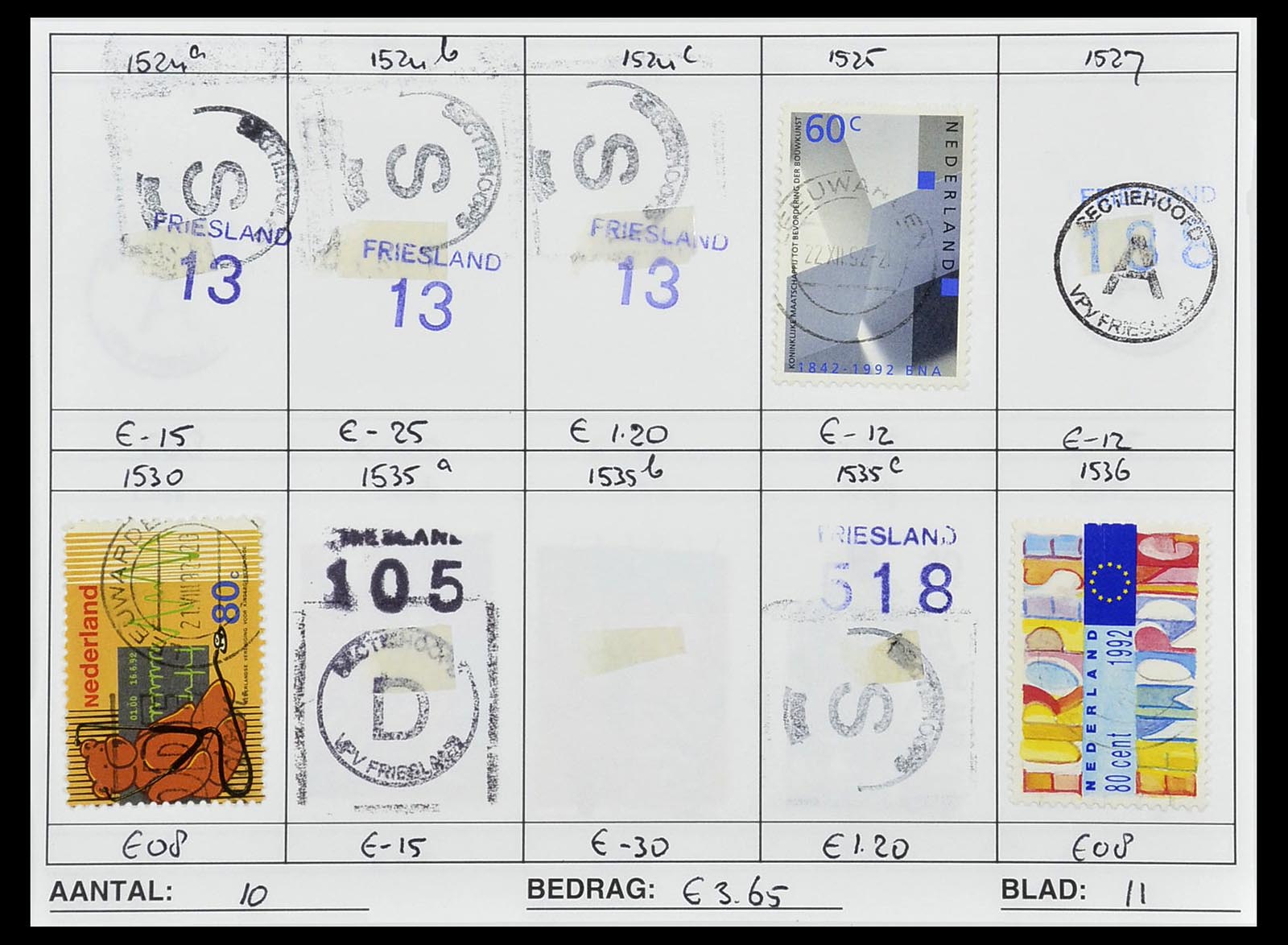 34612 1014 - Stamp Collection 34612 Wereld rondzendboekjes.