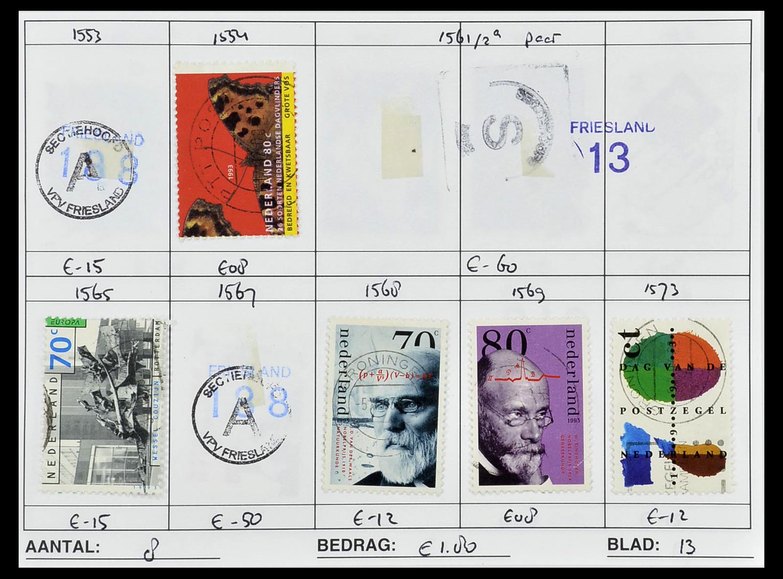 34612 1016 - Stamp Collection 34612 Wereld rondzendboekjes.