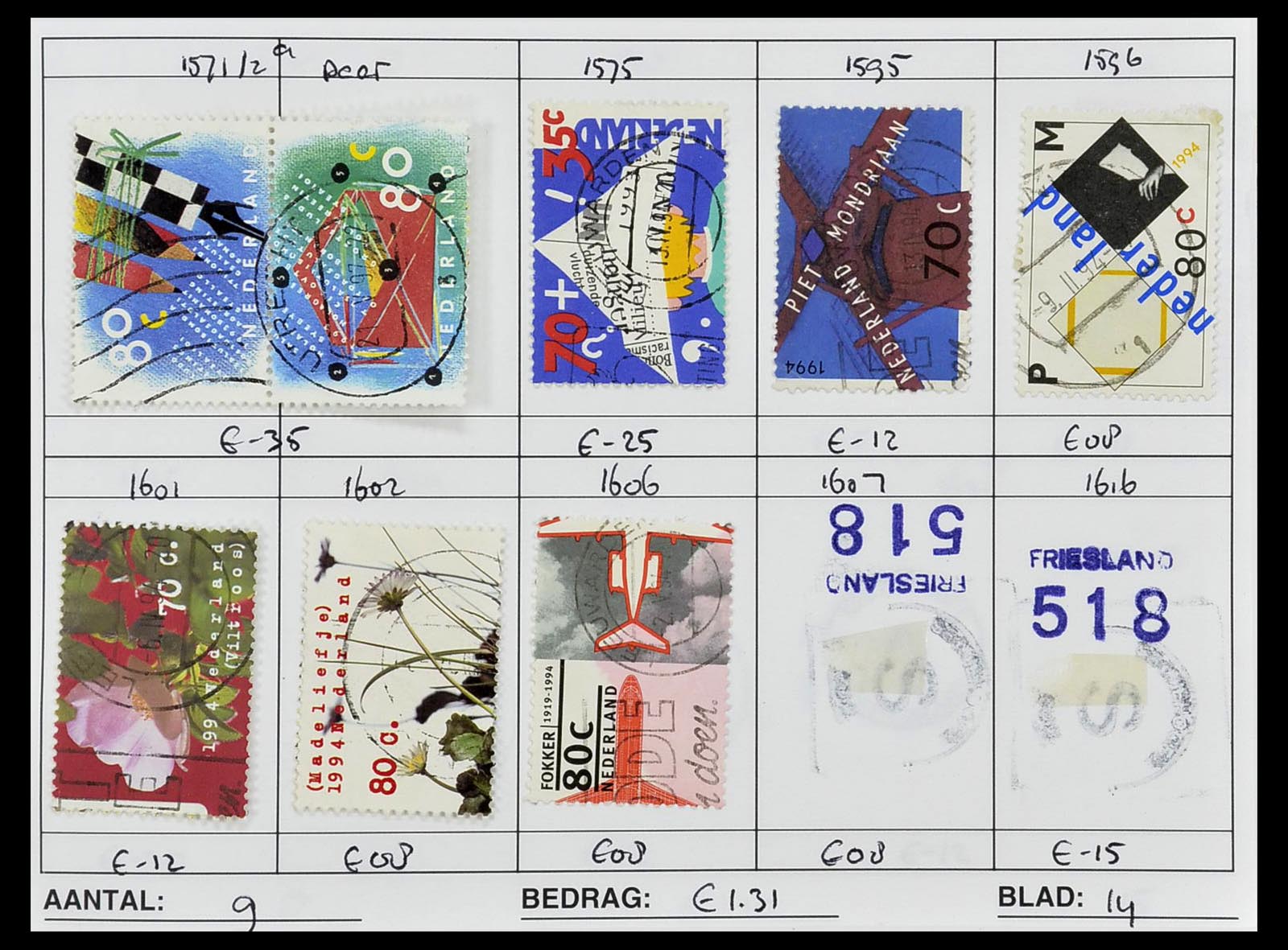 34612 1017 - Stamp Collection 34612 Wereld rondzendboekjes.