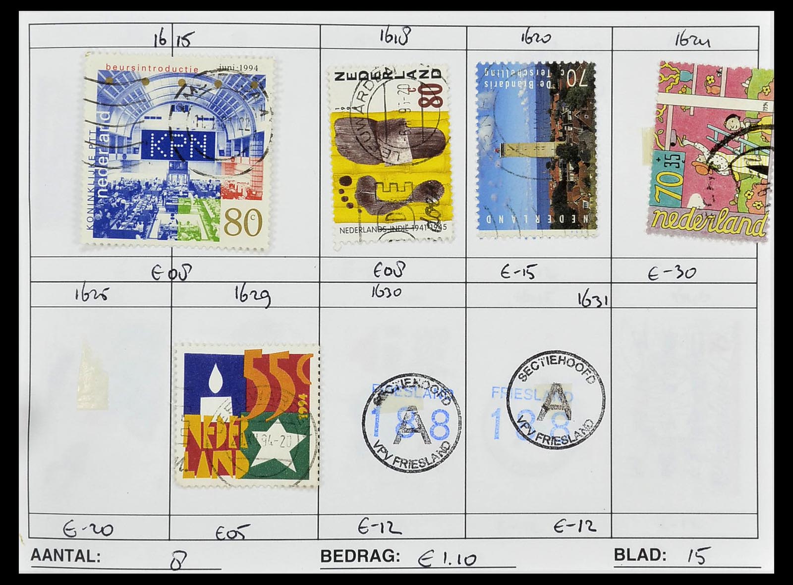 34612 1018 - Stamp Collection 34612 Wereld rondzendboekjes.