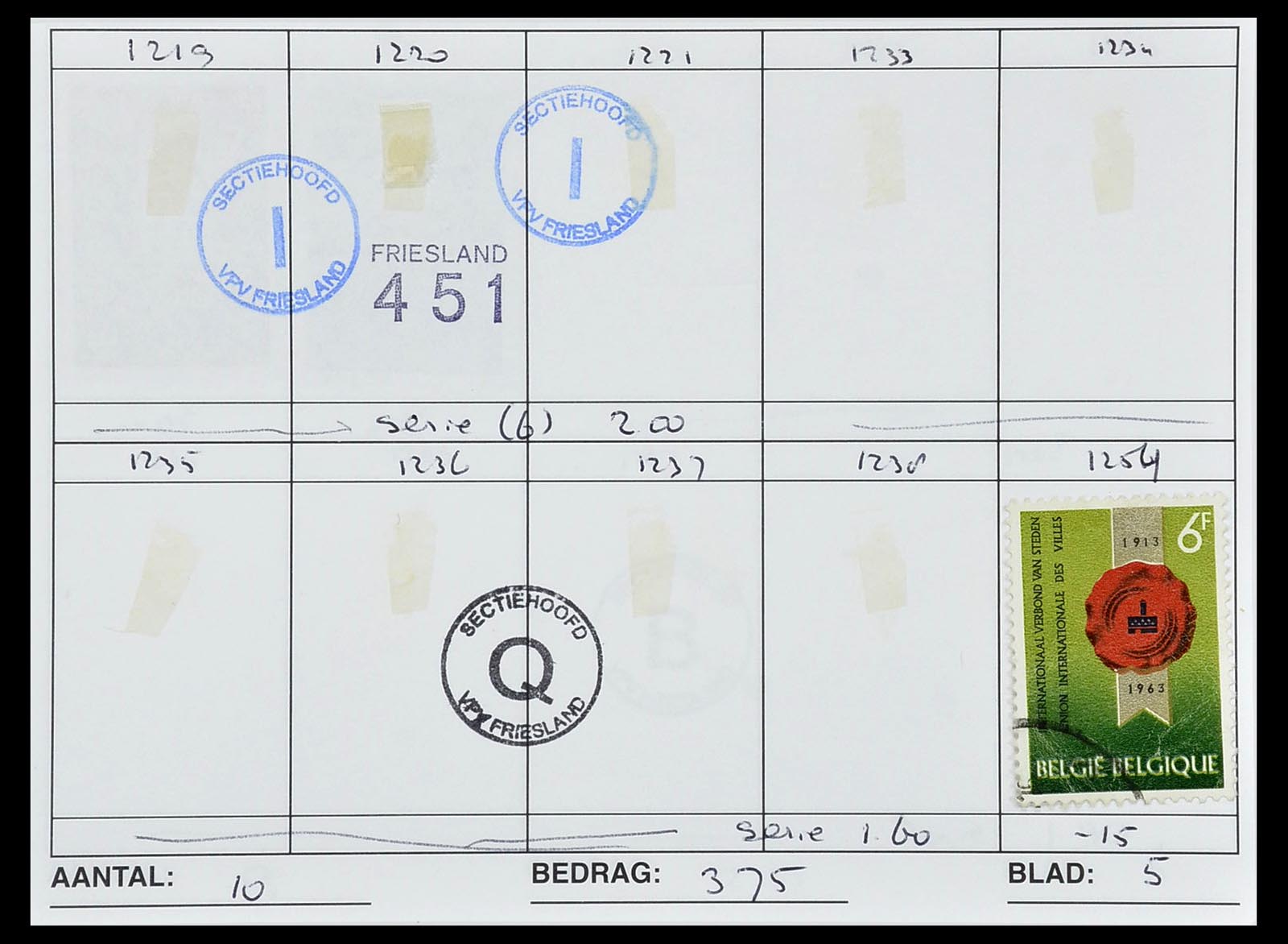 34612 1023 - Stamp Collection 34612 Wereld rondzendboekjes.