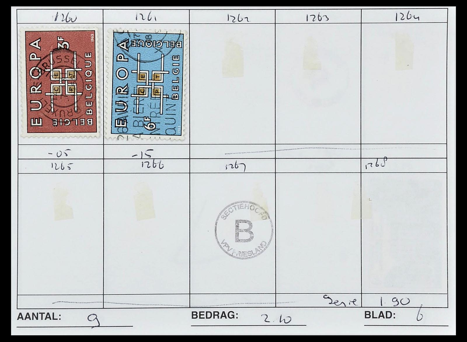 34612 1024 - Stamp Collection 34612 Wereld rondzendboekjes.