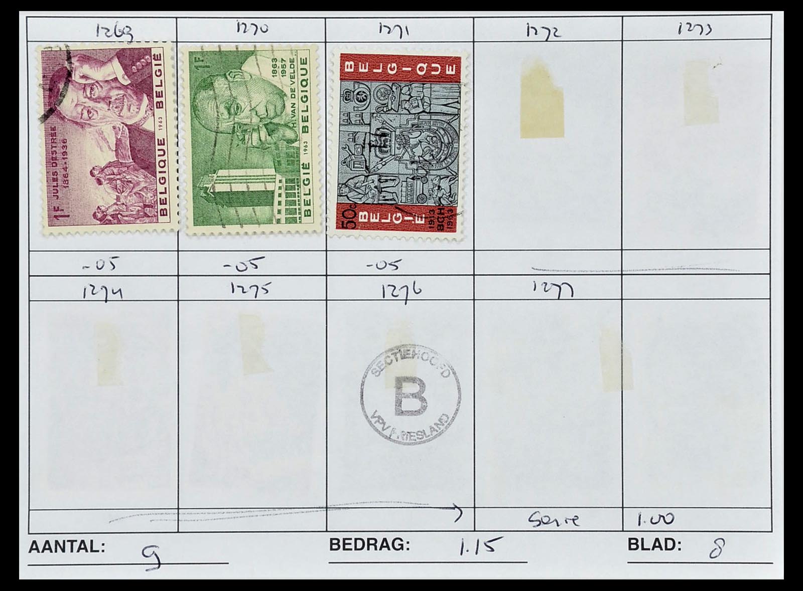 34612 1026 - Stamp Collection 34612 Wereld rondzendboekjes.