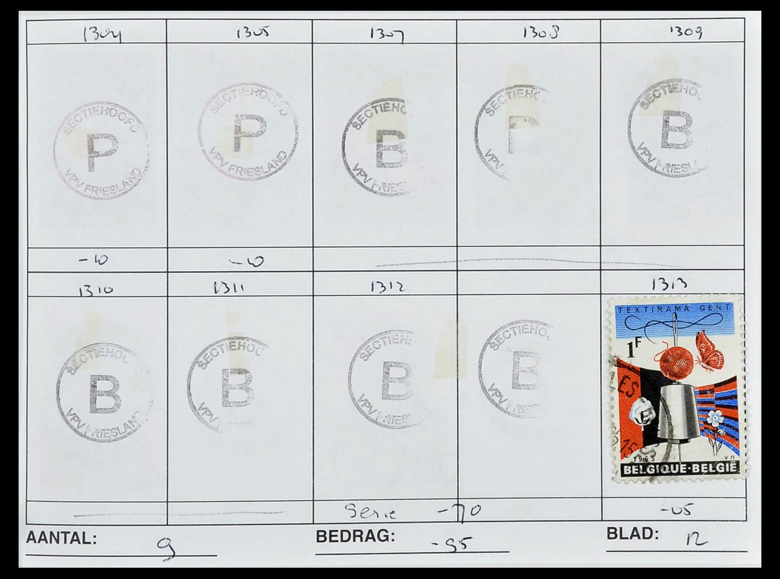 34612 1030 - Stamp Collection 34612 Wereld rondzendboekjes.