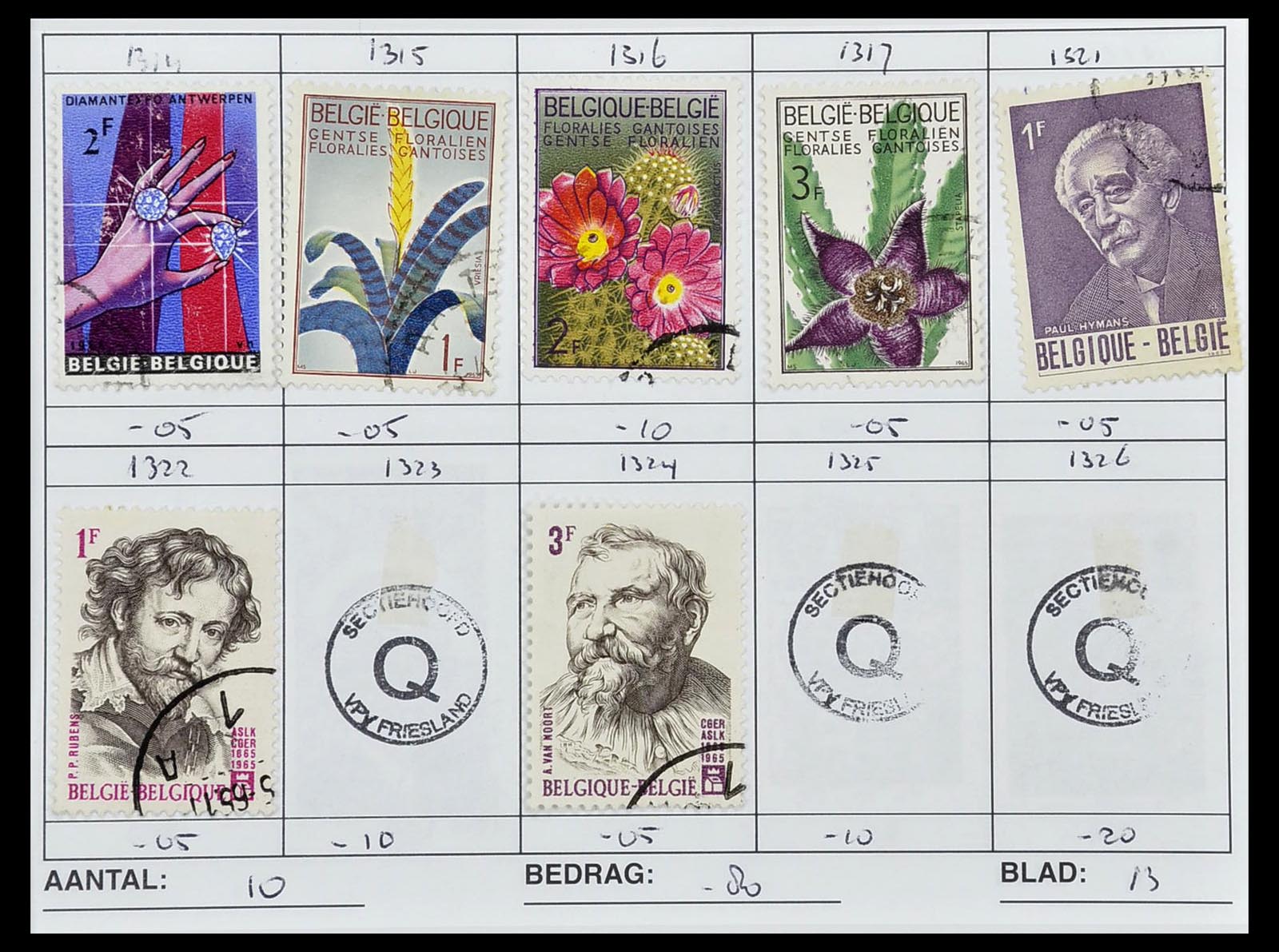 34612 1031 - Postzegelverzameling 34612 Wereld rondzendboekjes.