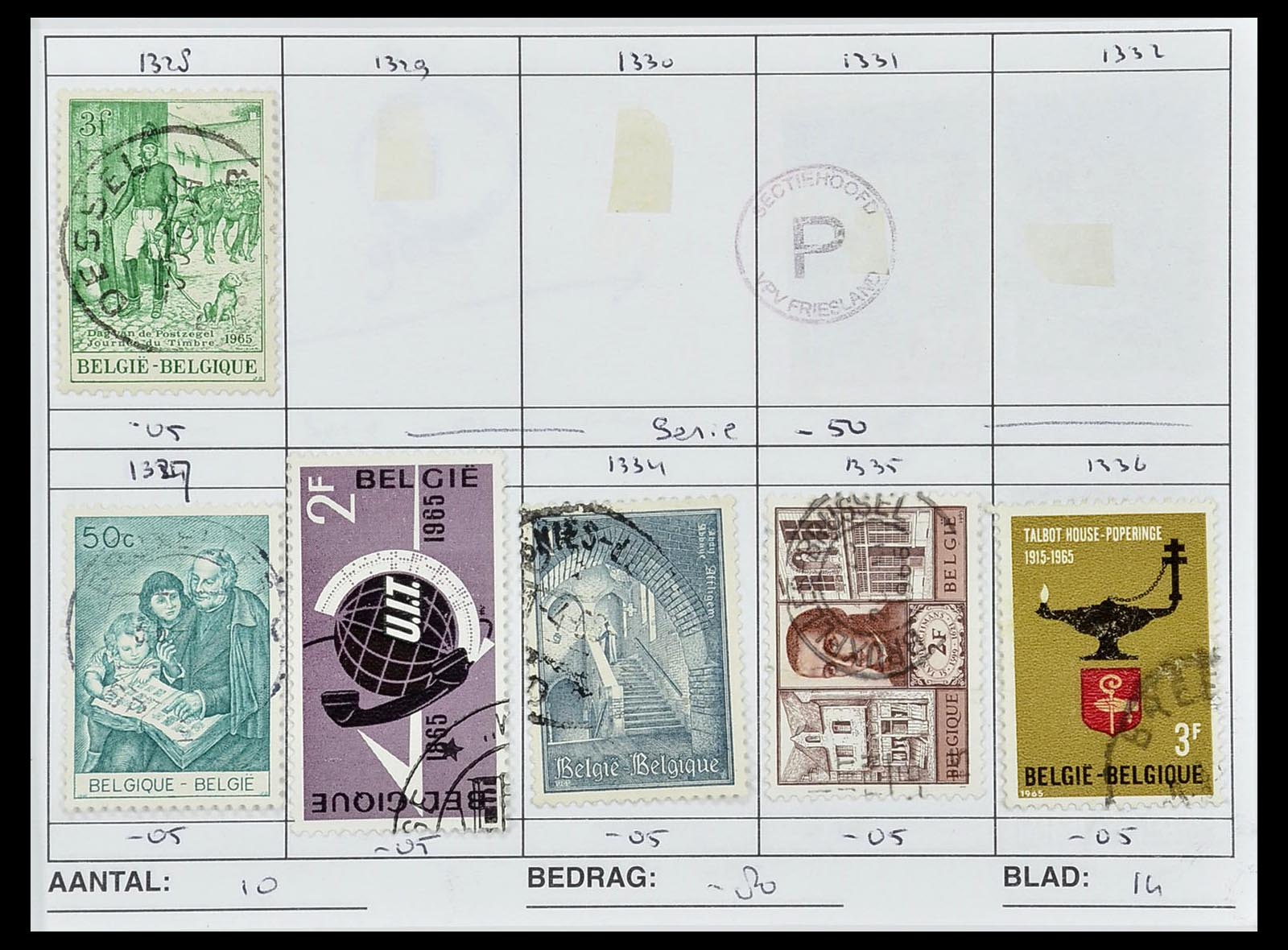 34612 1032 - Stamp Collection 34612 Wereld rondzendboekjes.