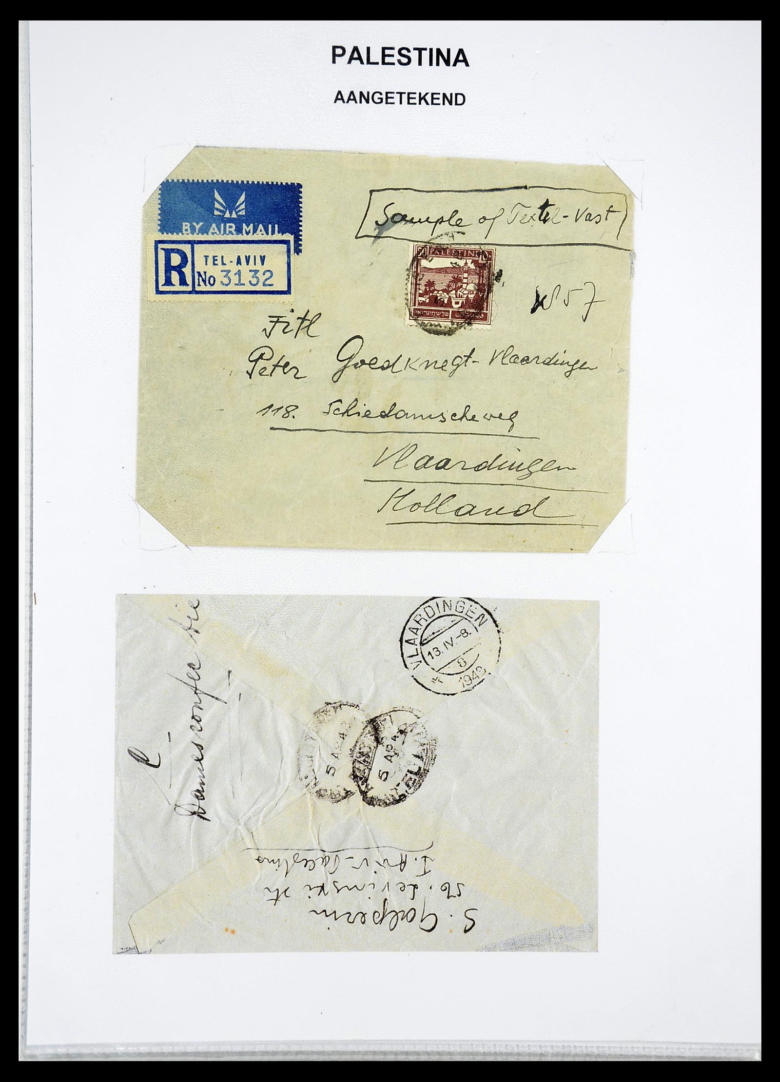 34613 012 - Postzegelverzameling 34613 Palestina 1918-1967.