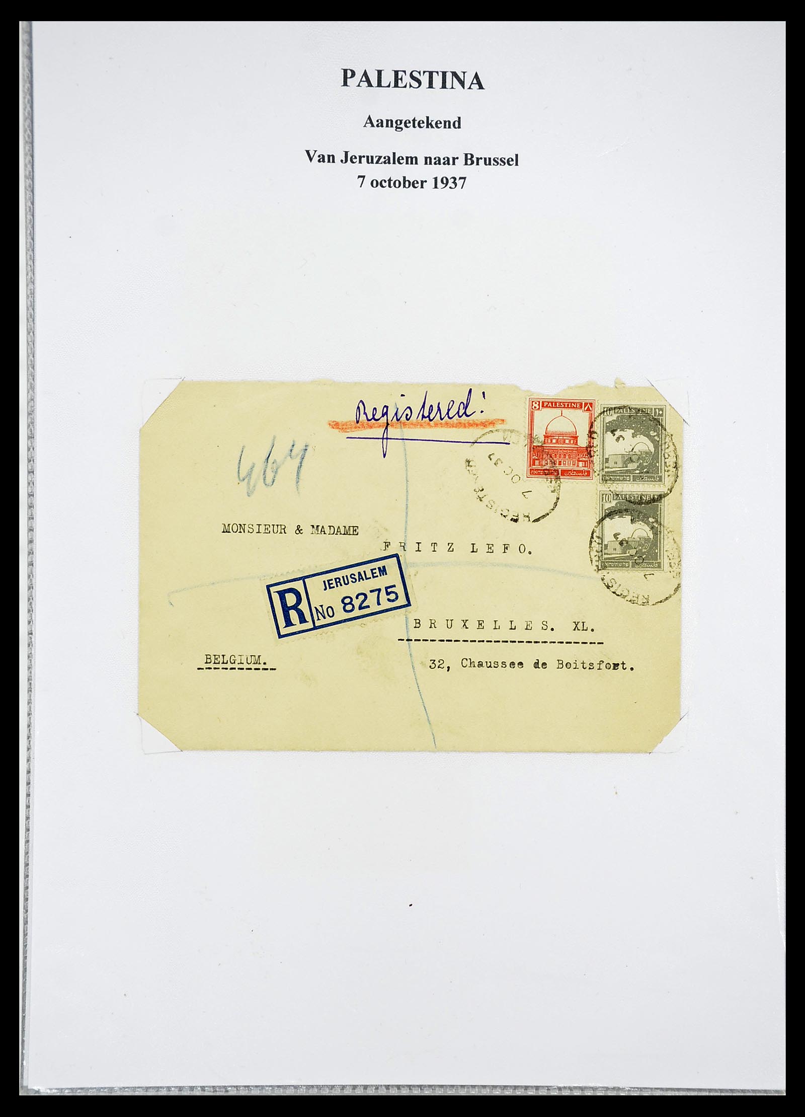 34613 013 - Postzegelverzameling 34613 Palestina 1918-1967.