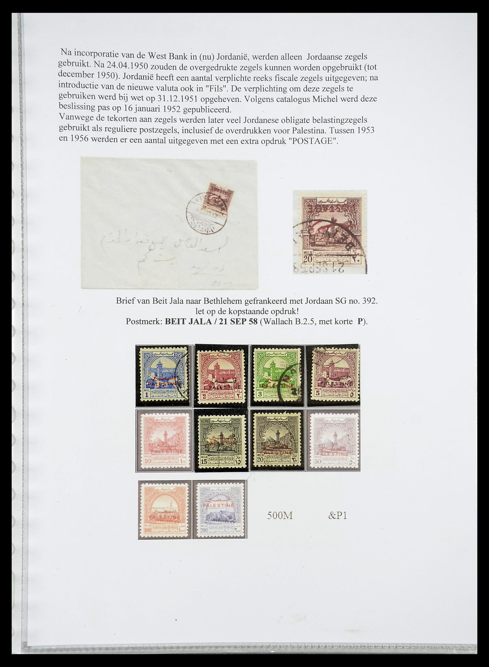 34613 034 - Postzegelverzameling 34613 Palestina 1918-1967.