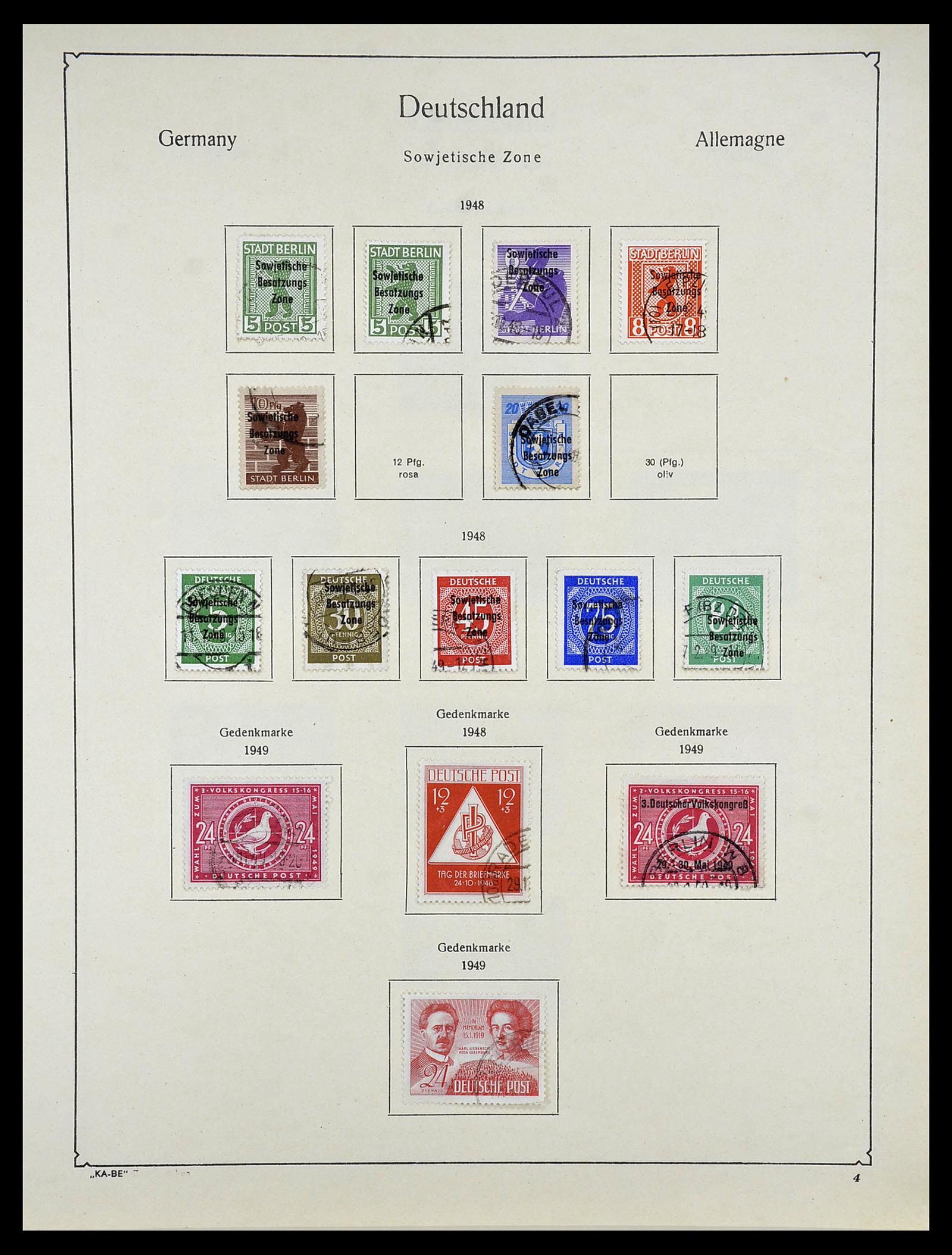 34614 0003 - Postzegelverzameling 34614 Duitsland 1945-1980.