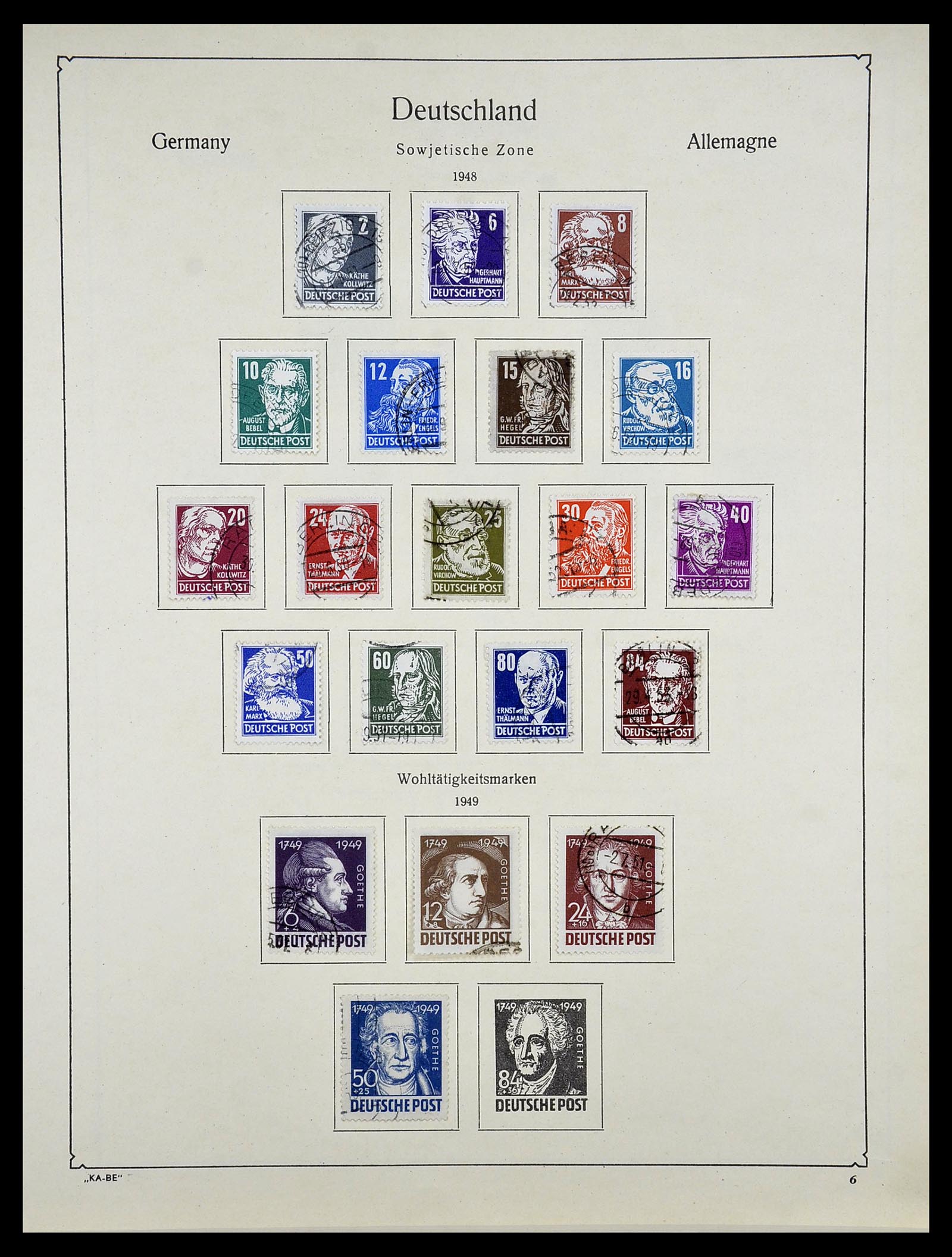 34614 0005 - Postzegelverzameling 34614 Duitsland 1945-1980.