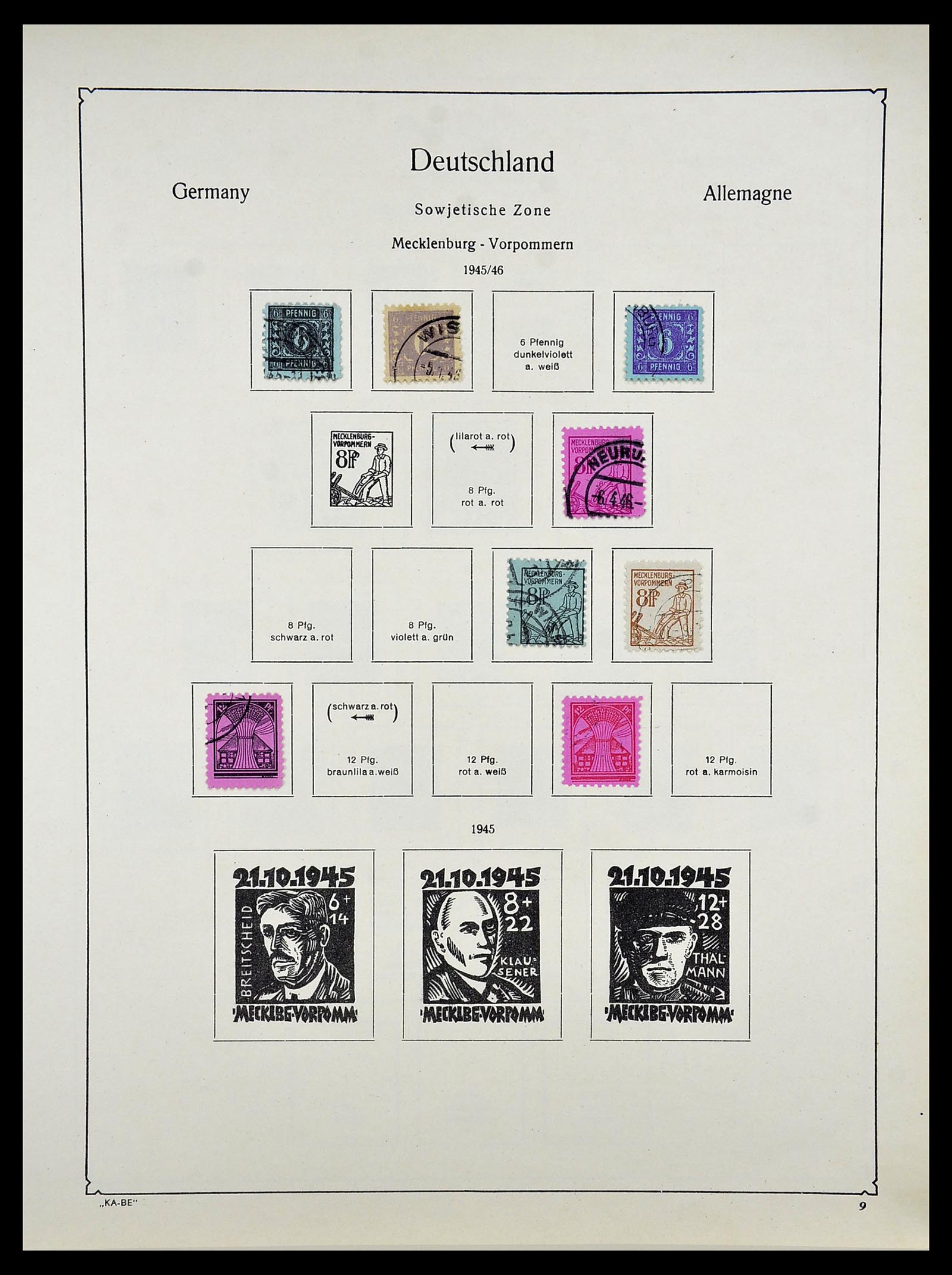 34614 0011 - Postzegelverzameling 34614 Duitsland 1945-1980.