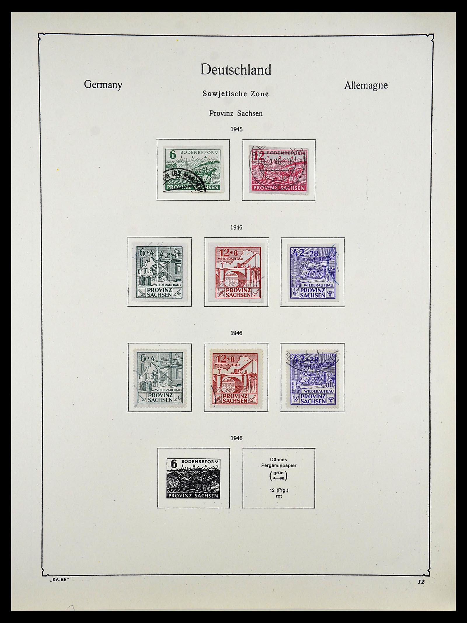 34614 0014 - Postzegelverzameling 34614 Duitsland 1945-1980.