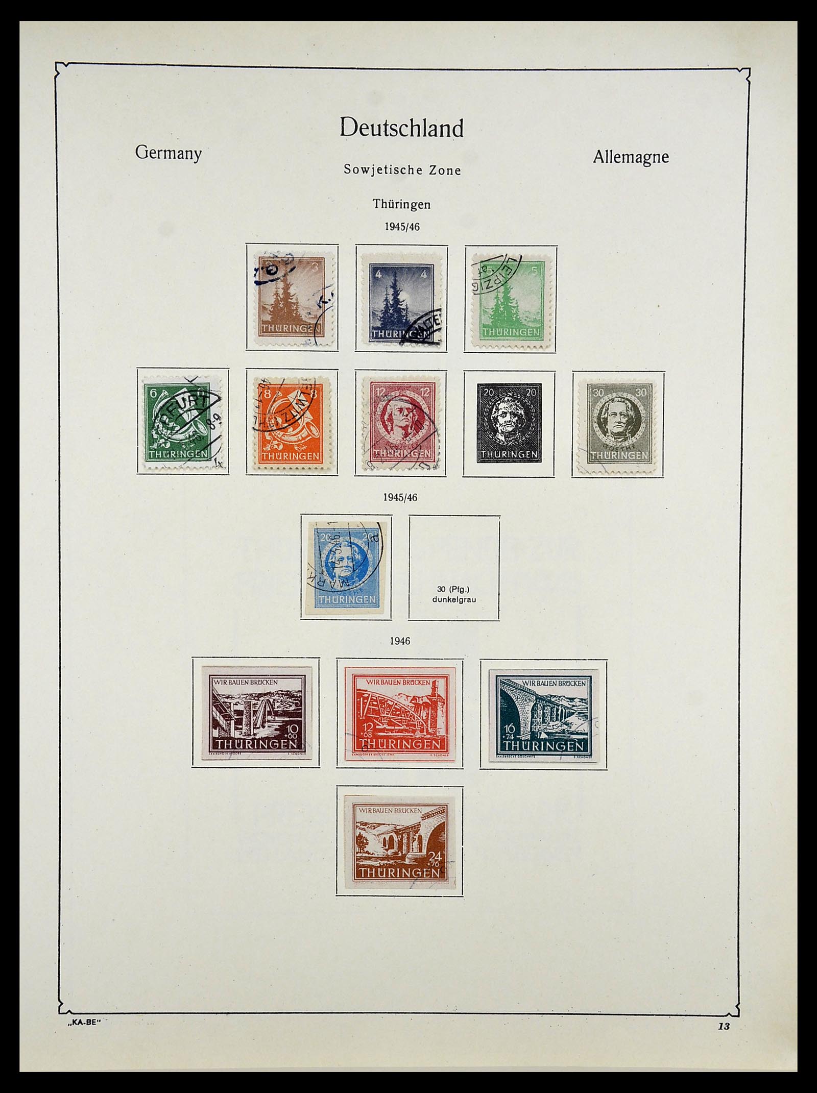 34614 0015 - Stamp Collection 34614 Germany 1945-1980.