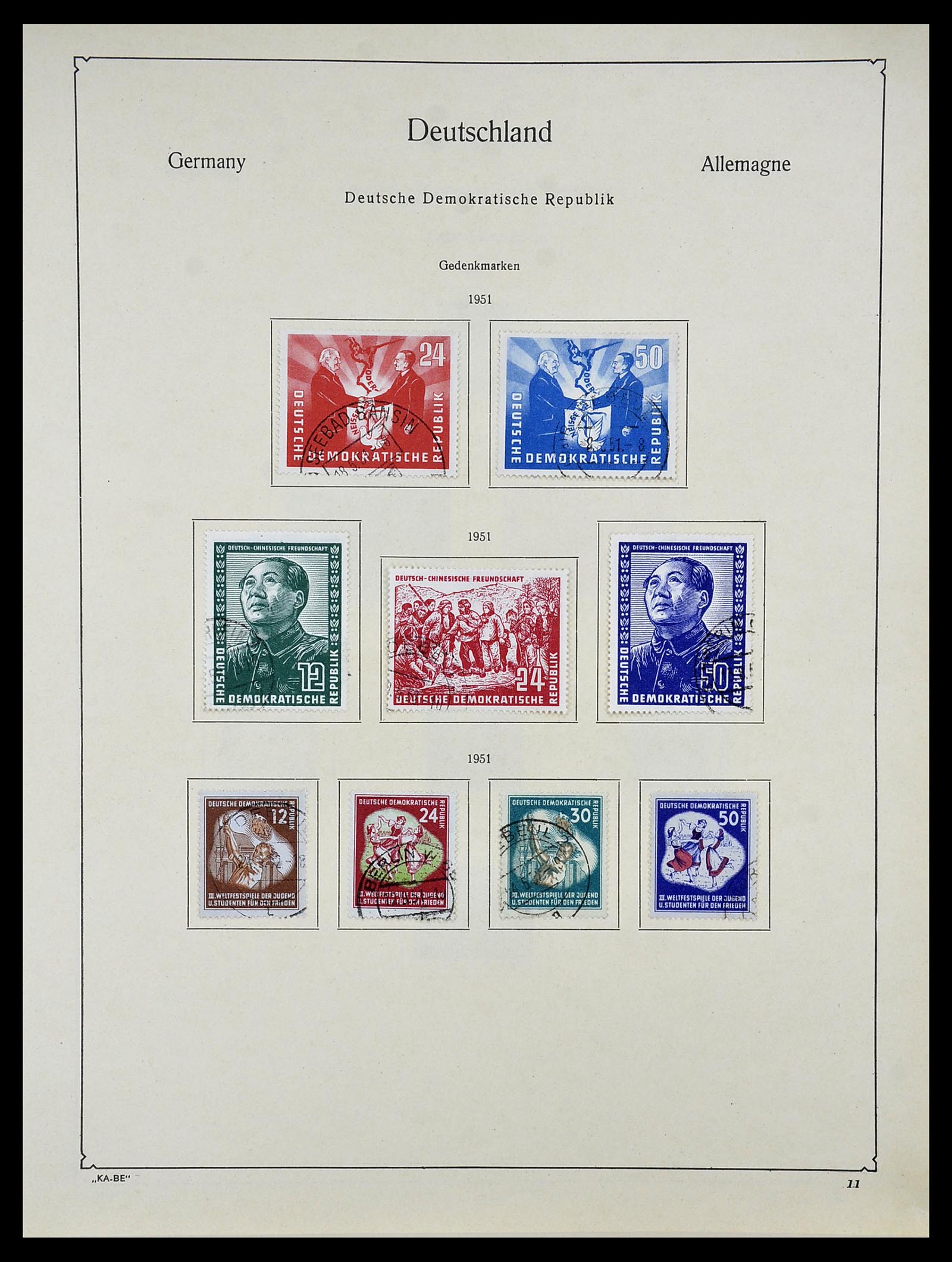 34614 0020 - Postzegelverzameling 34614 Duitsland 1945-1980.