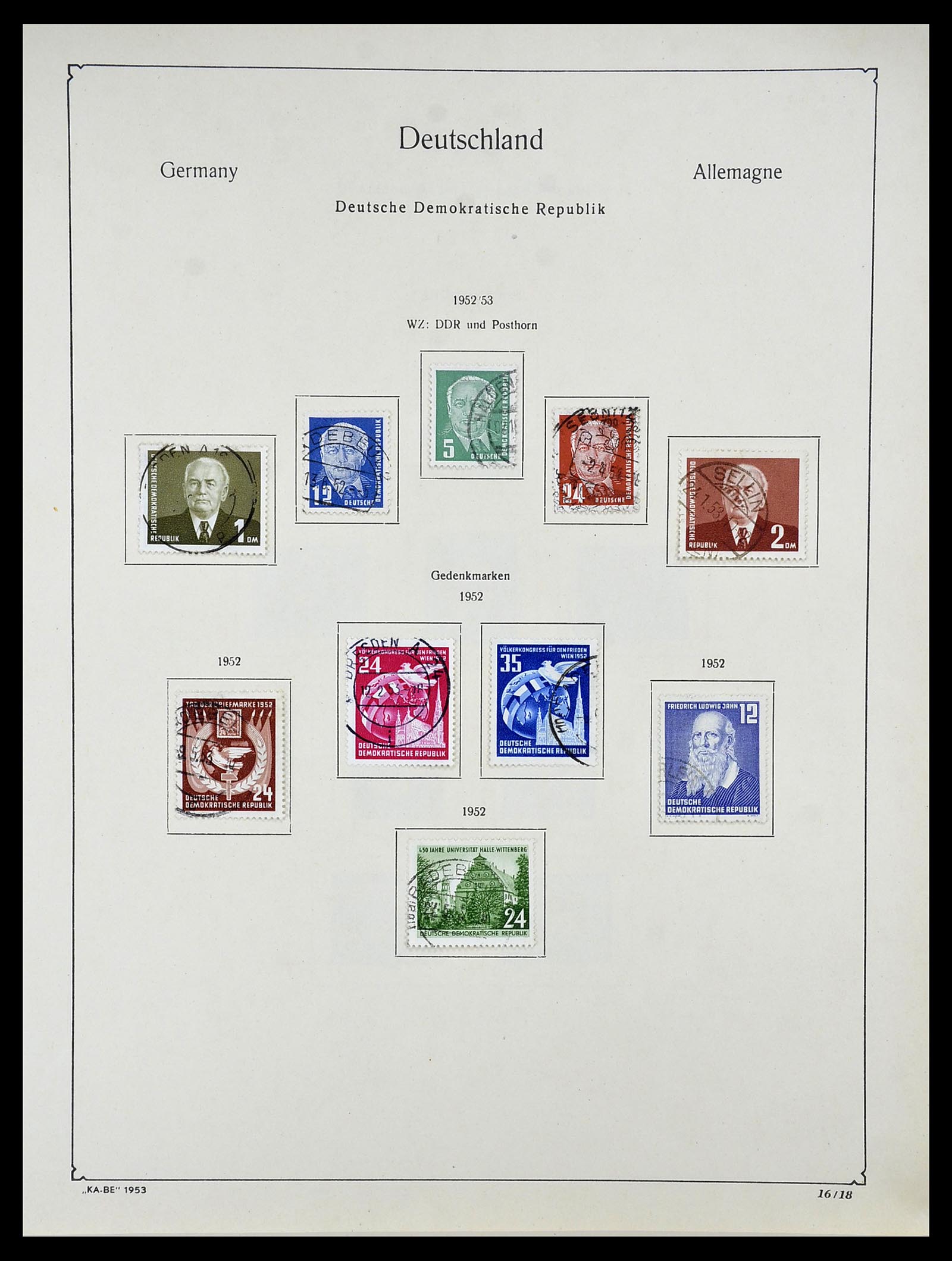 34614 0025 - Postzegelverzameling 34614 Duitsland 1945-1980.