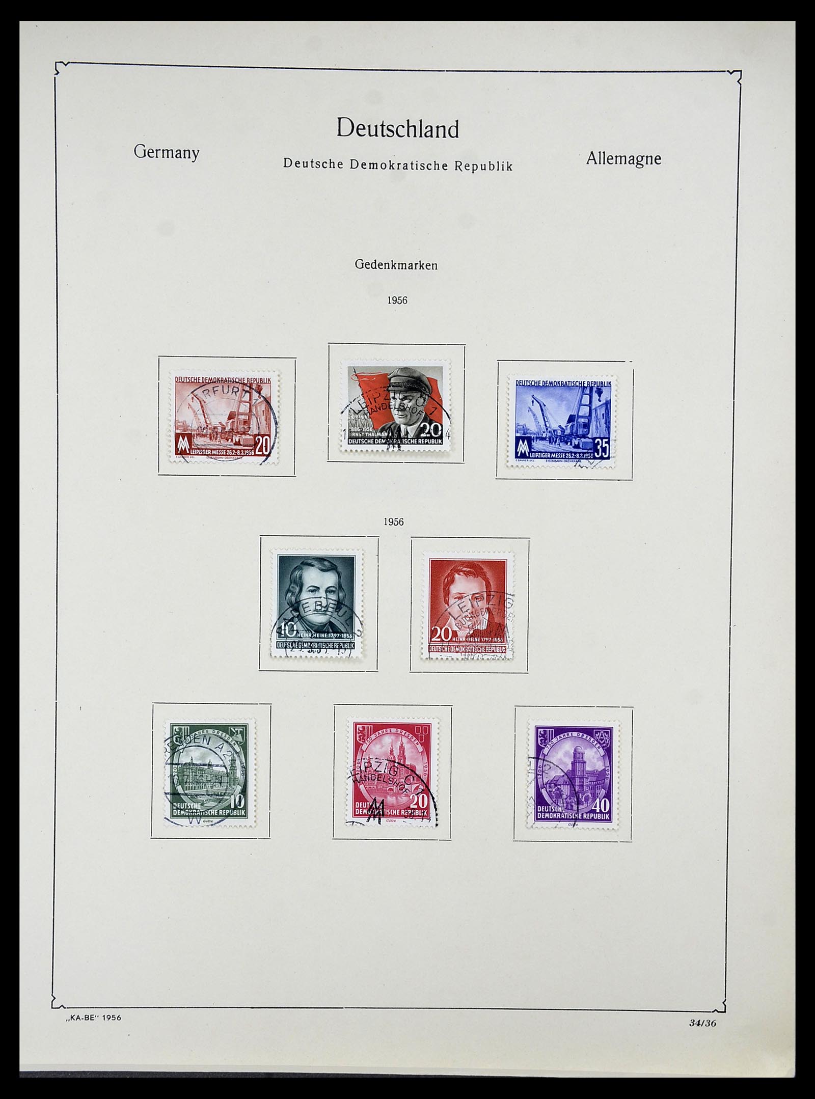34614 0044 - Postzegelverzameling 34614 Duitsland 1945-1980.
